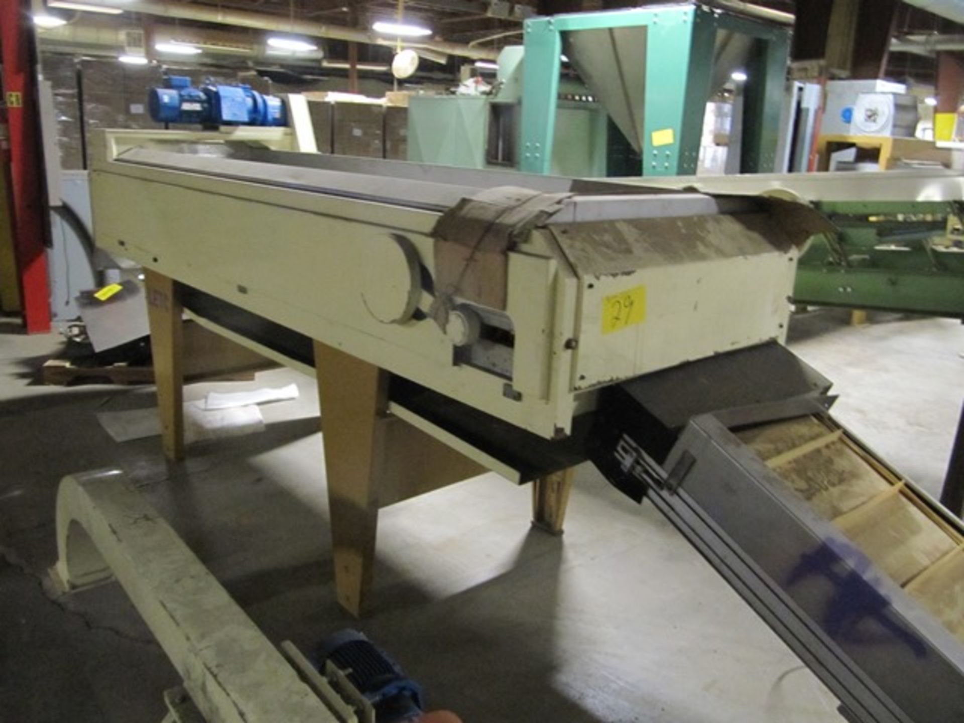 GEN 28"X9' APPROX. BELT SHAKER LINE W/HEINEN KOHL 22"X18' APPROX. INCLINE BELT CONVEYOR - Image 4 of 4