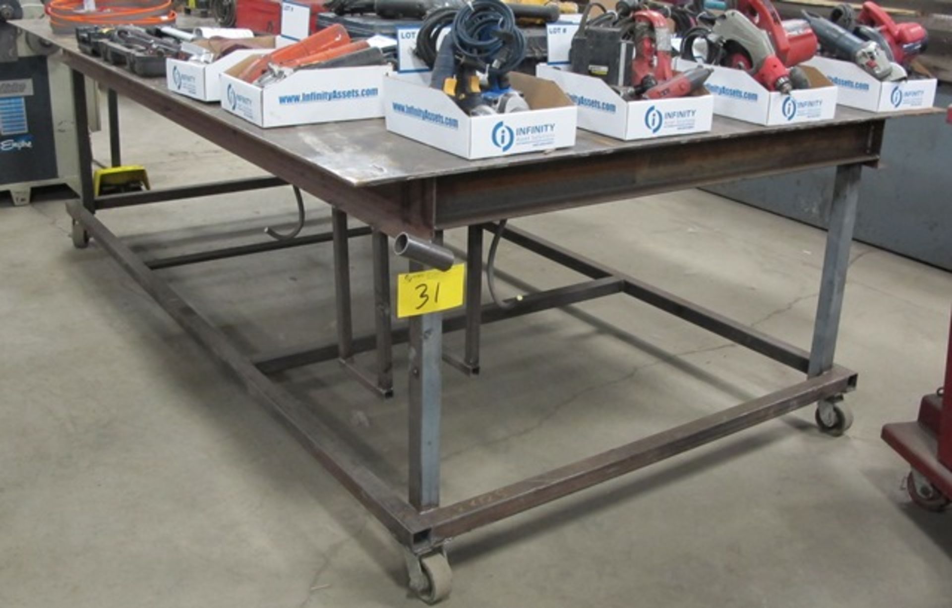 STEEL 6'X10' PORTABLE WELDING TABLE (DELAYED DELIVERY)