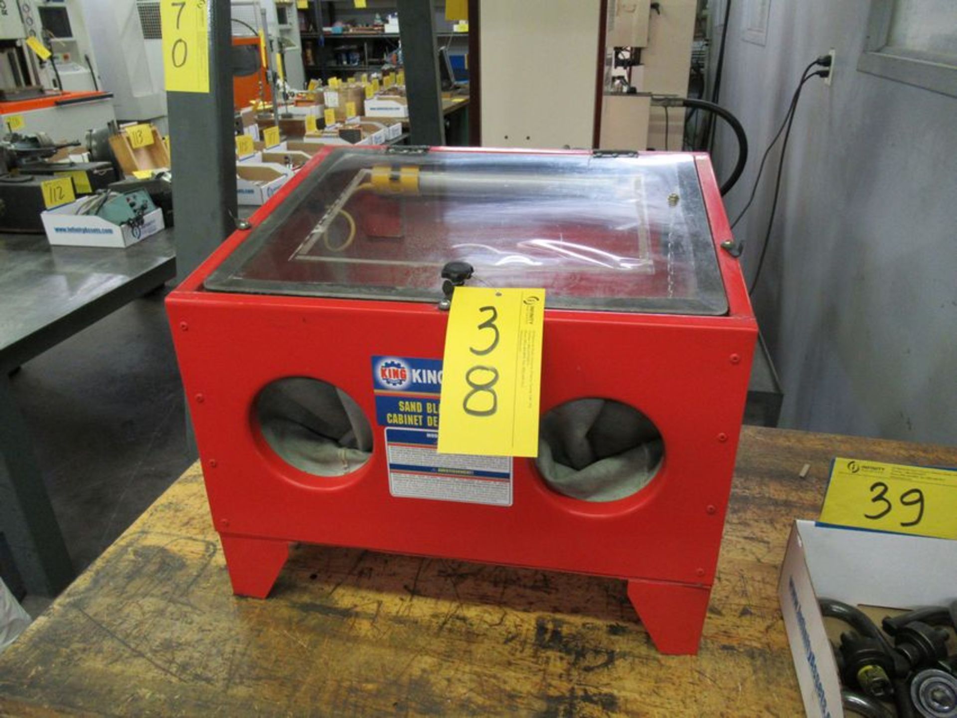 KING KSB-110N, 110V SAND BLAST CABINET