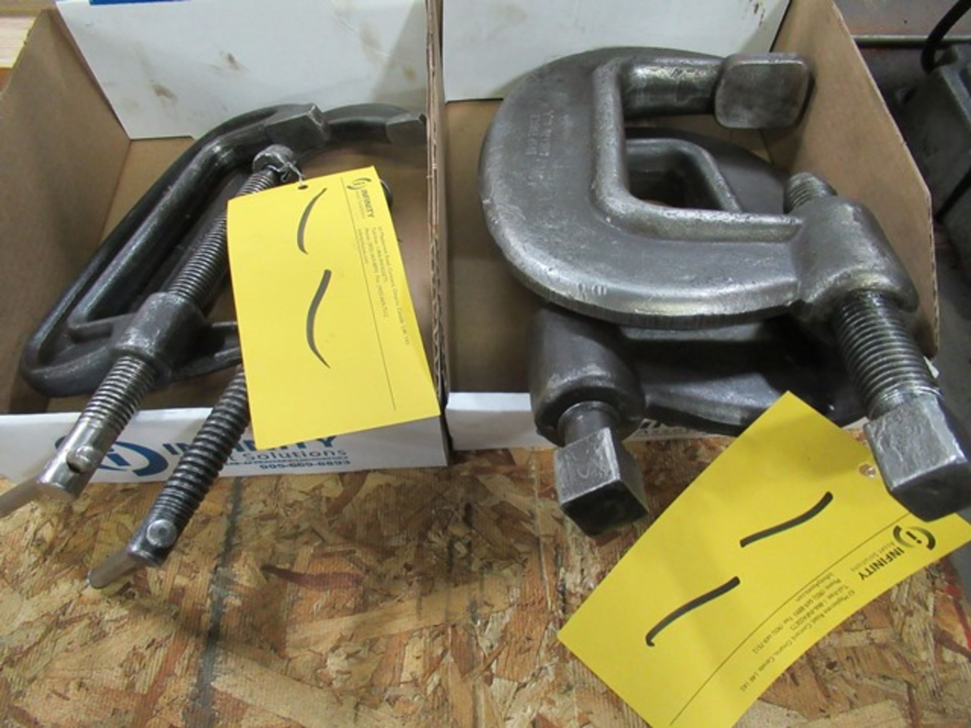 LOT ASST. 2 - ARMSTRONG NO-6 HD 'C' CLAMPS 2 - M-150 CLAMPS (2 BOXES)