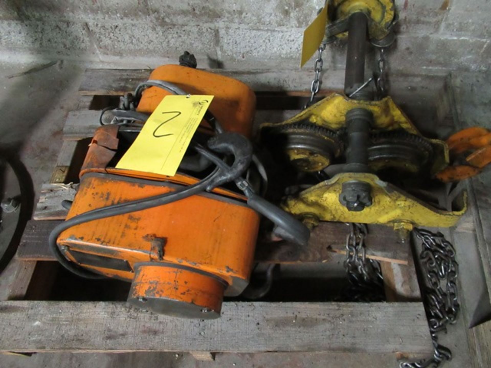 JET 1BSPS 1-TON 440/550V ELECTRIC HOIST W/TROLLEY