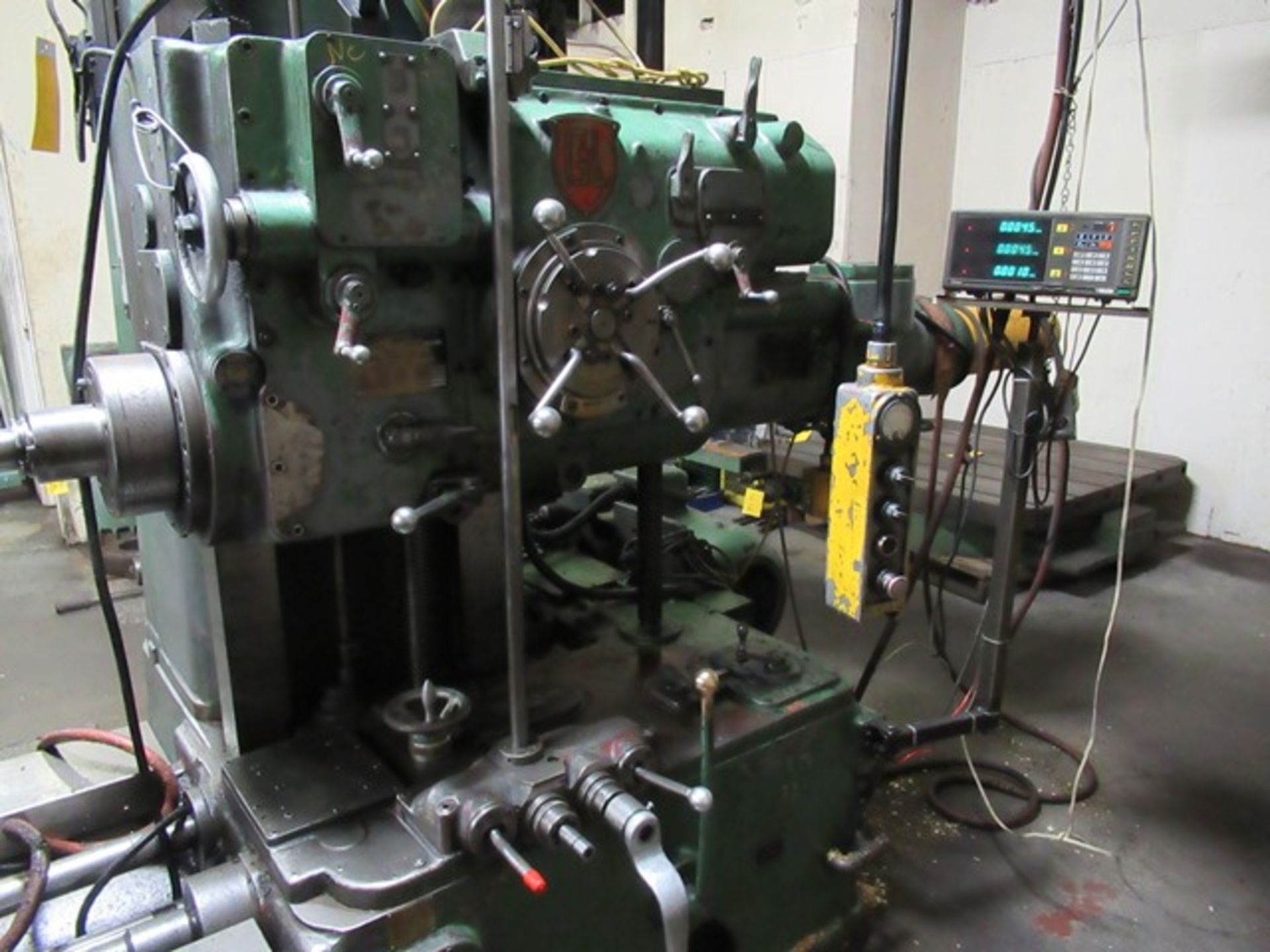 G&L 340T 60"X98" TABLE 4" SPINDLE HORIZONTAL BORING MILL W/MITUTOYO 3-AXIS DRO, #40 ADAPTER S/N: - Image 2 of 4