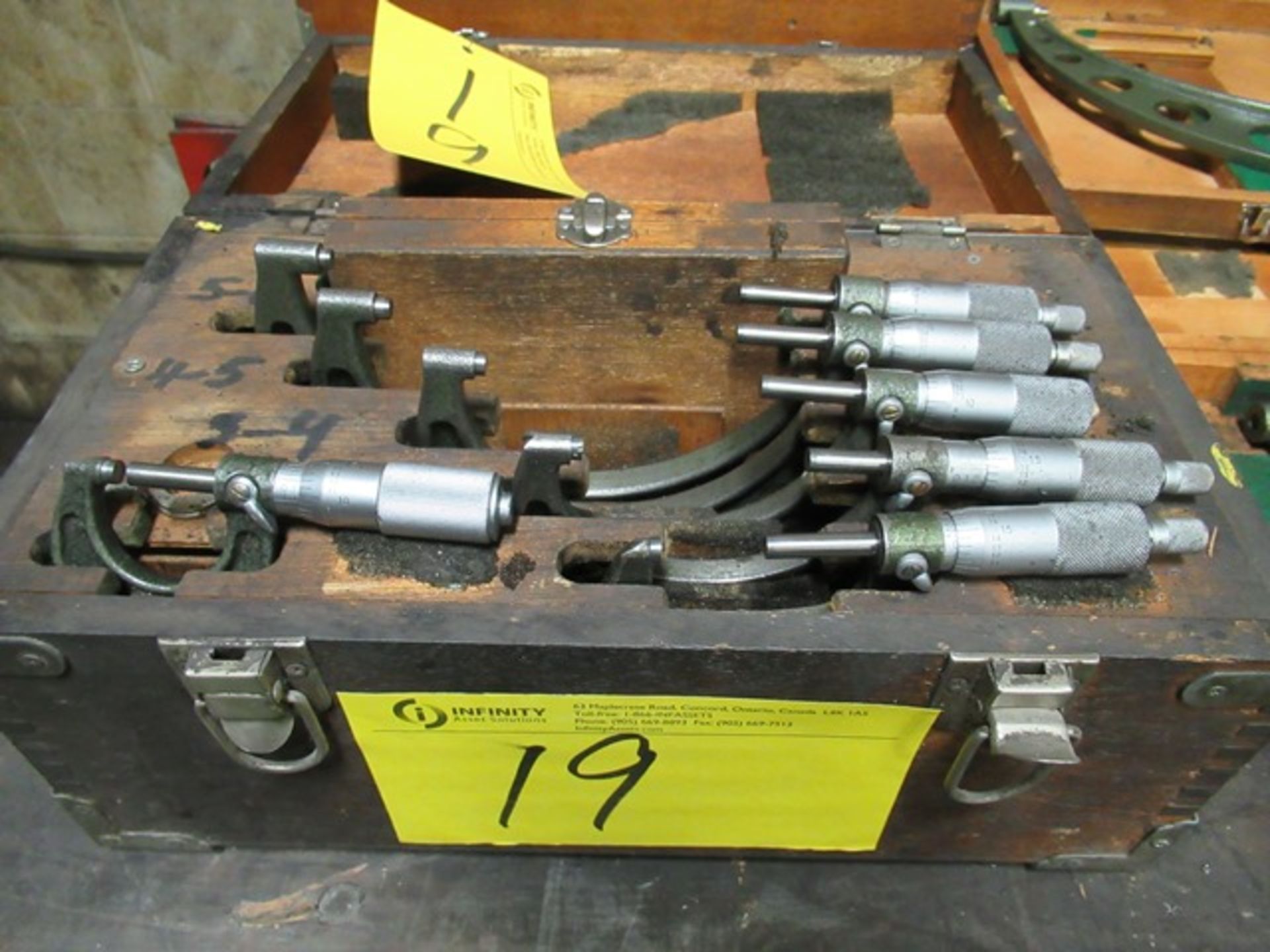 6 PC. MITUTOYO 0-6" MICROMETER SETE