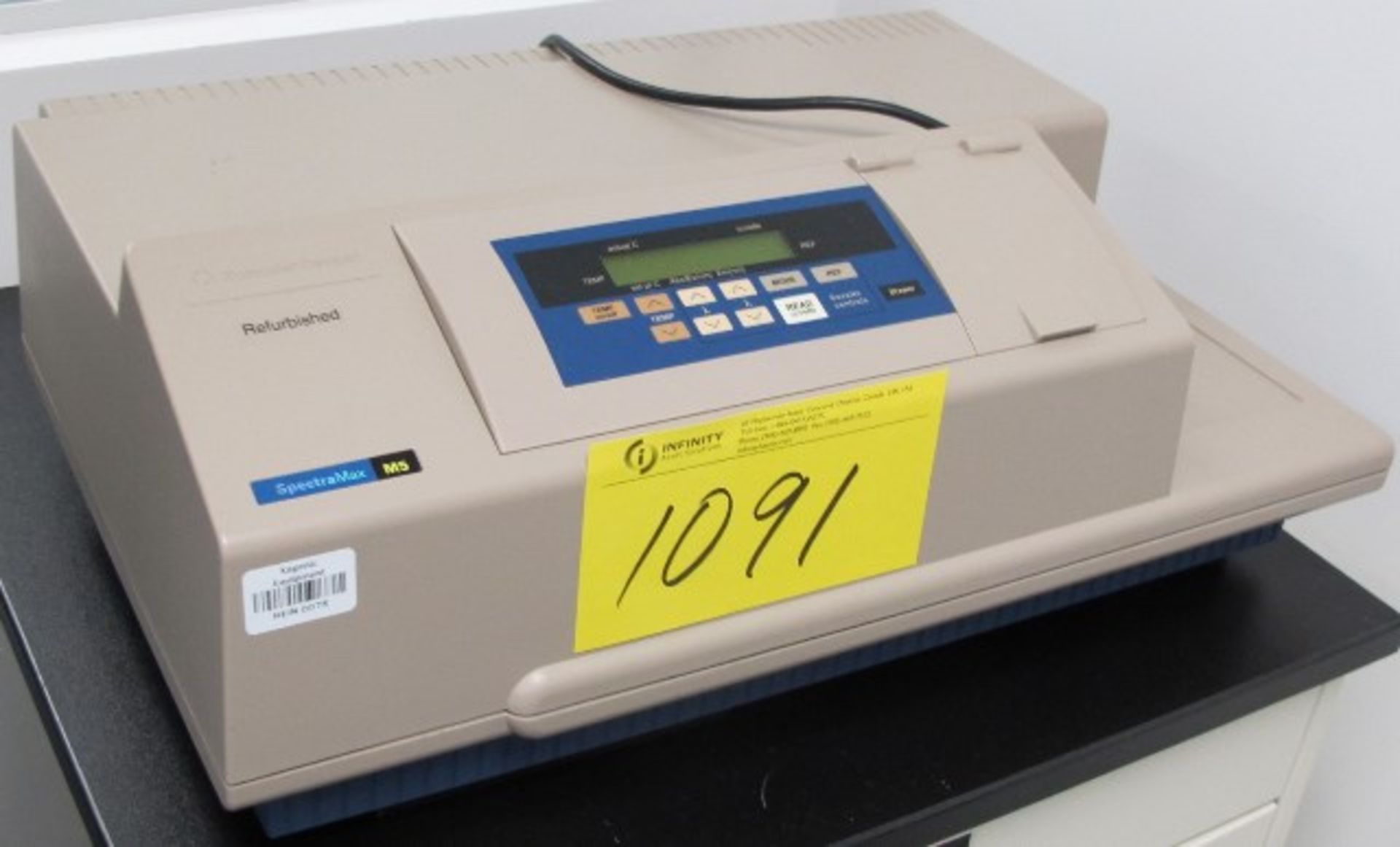 COMMERCIAL COOL SPECTRAMAX M5 SPECTROPHOTOMETER S/N: MV06228 REIN-0078 (LAB)