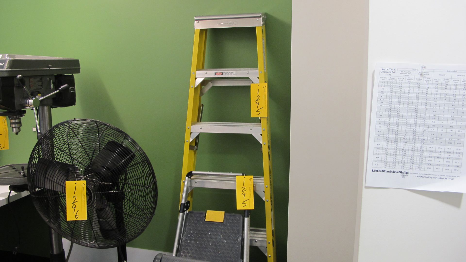 LOT 2 ASST. 6' STEP LADDER, MASTERCRAFT 2' STEP LADDER (ELECTRICAL ROOM)