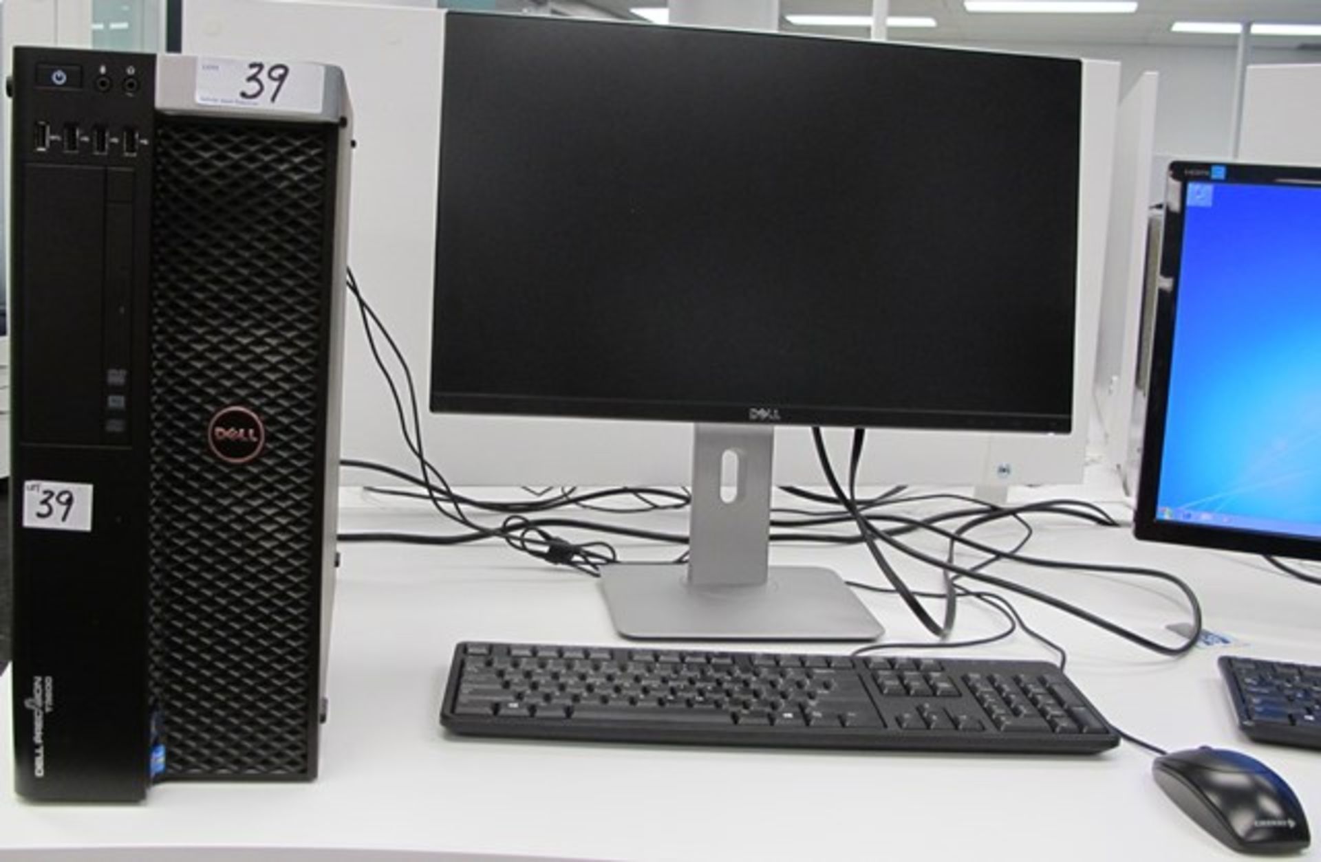 DELL PRECISION T3600 TOWER COMPUTER W/DELL MONITOR, KEYBOARD, MOUSE(WINDOWS 7)