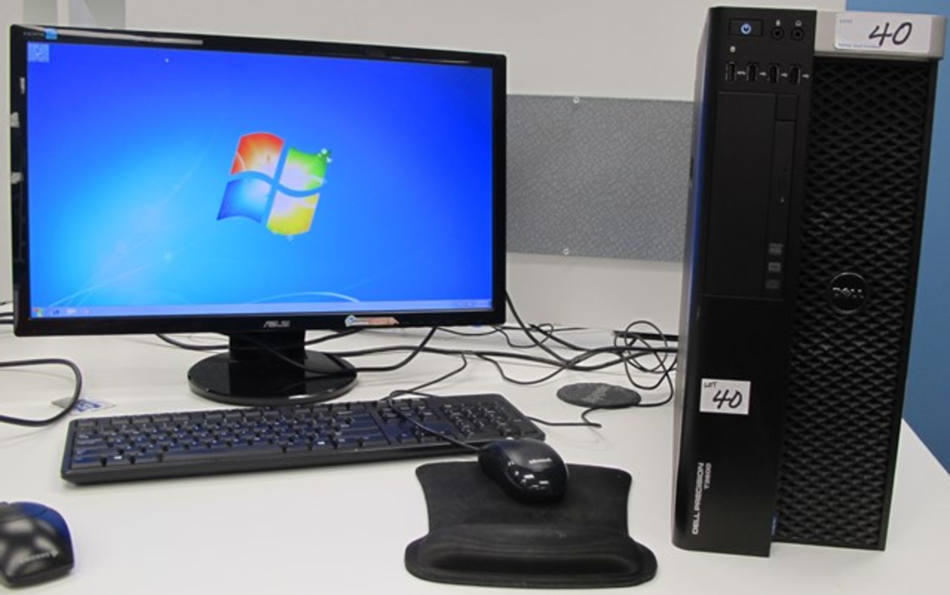 DELL PRECISION T3600 TOWER COMPUTER W/DELL MONITOR, KEYBOARD, MOUSE (WINDOWS 7)
