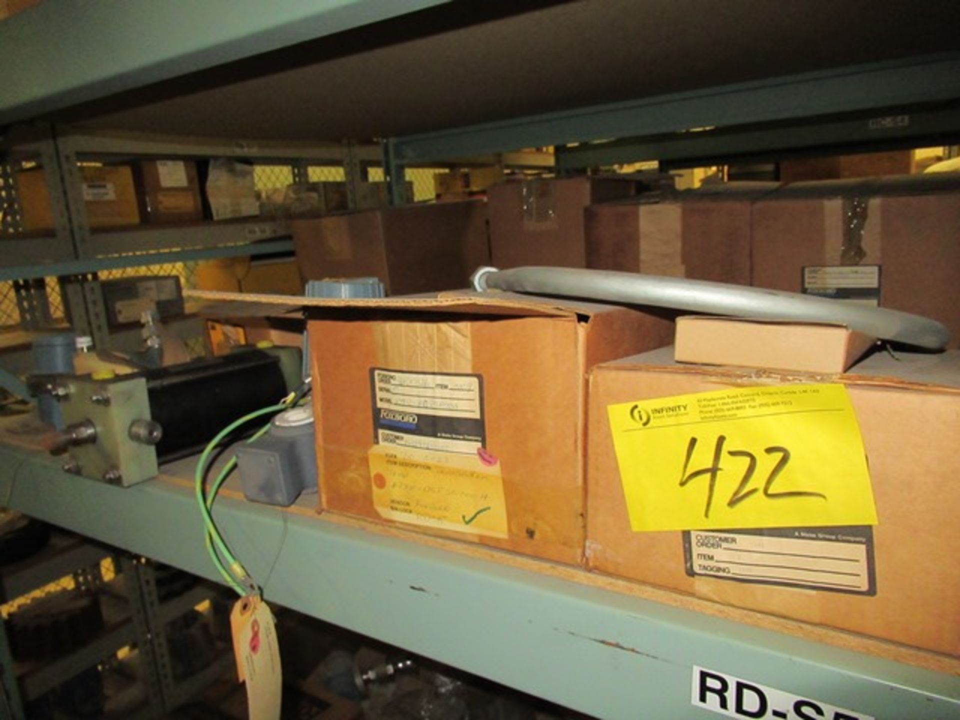 LOT ASST. FOXBORO VALVES, BLACK CLAWSON FILTERS, ETC. 1 SECTION RACKING (M-S) - Image 9 of 11