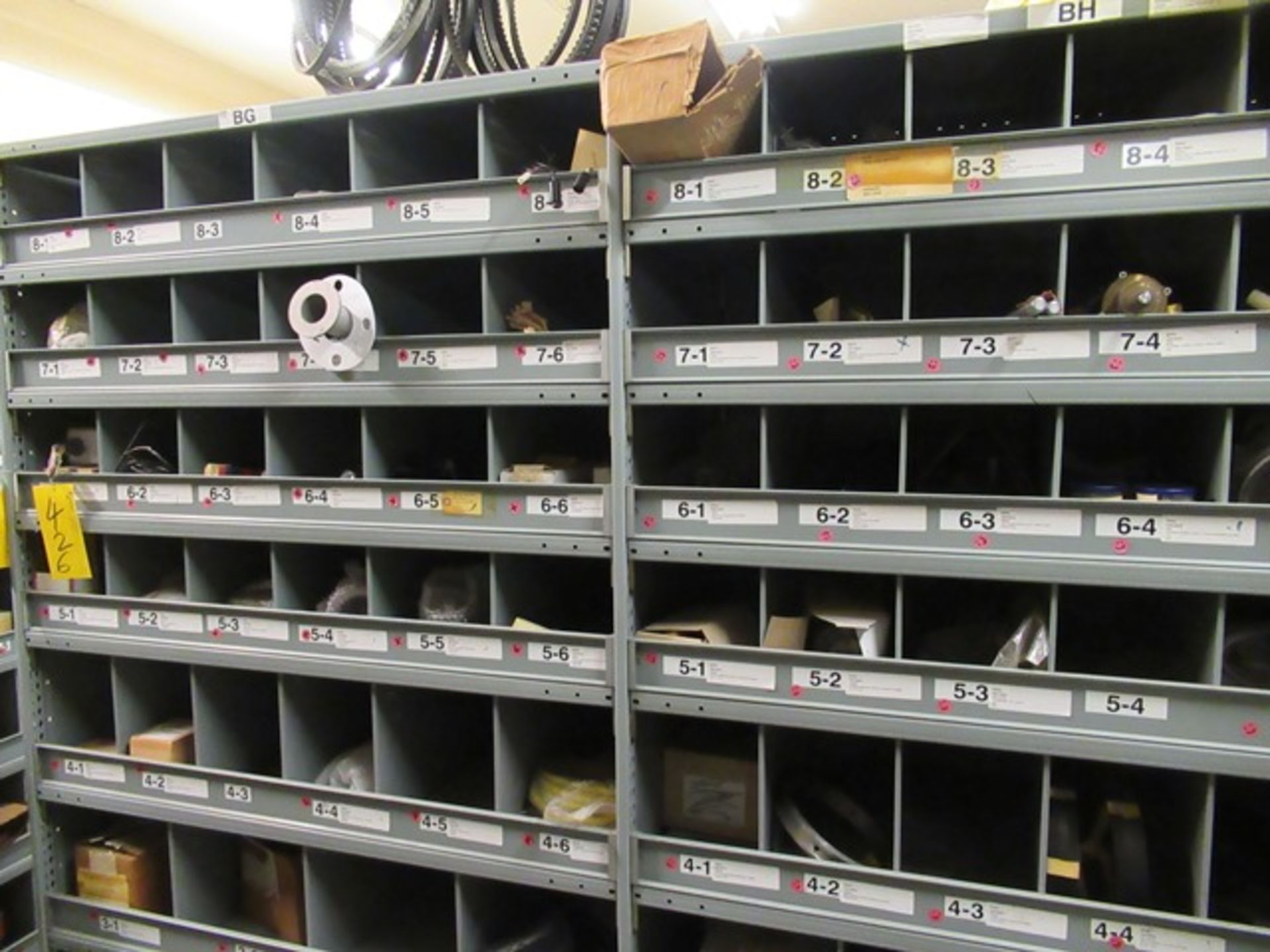 LOT ASST. BLACK CLAWSON PARTS, PRESSURE SWITCHES, FISHER ELECTRICAL PARTS, ETC. 2-SECTIONS OF