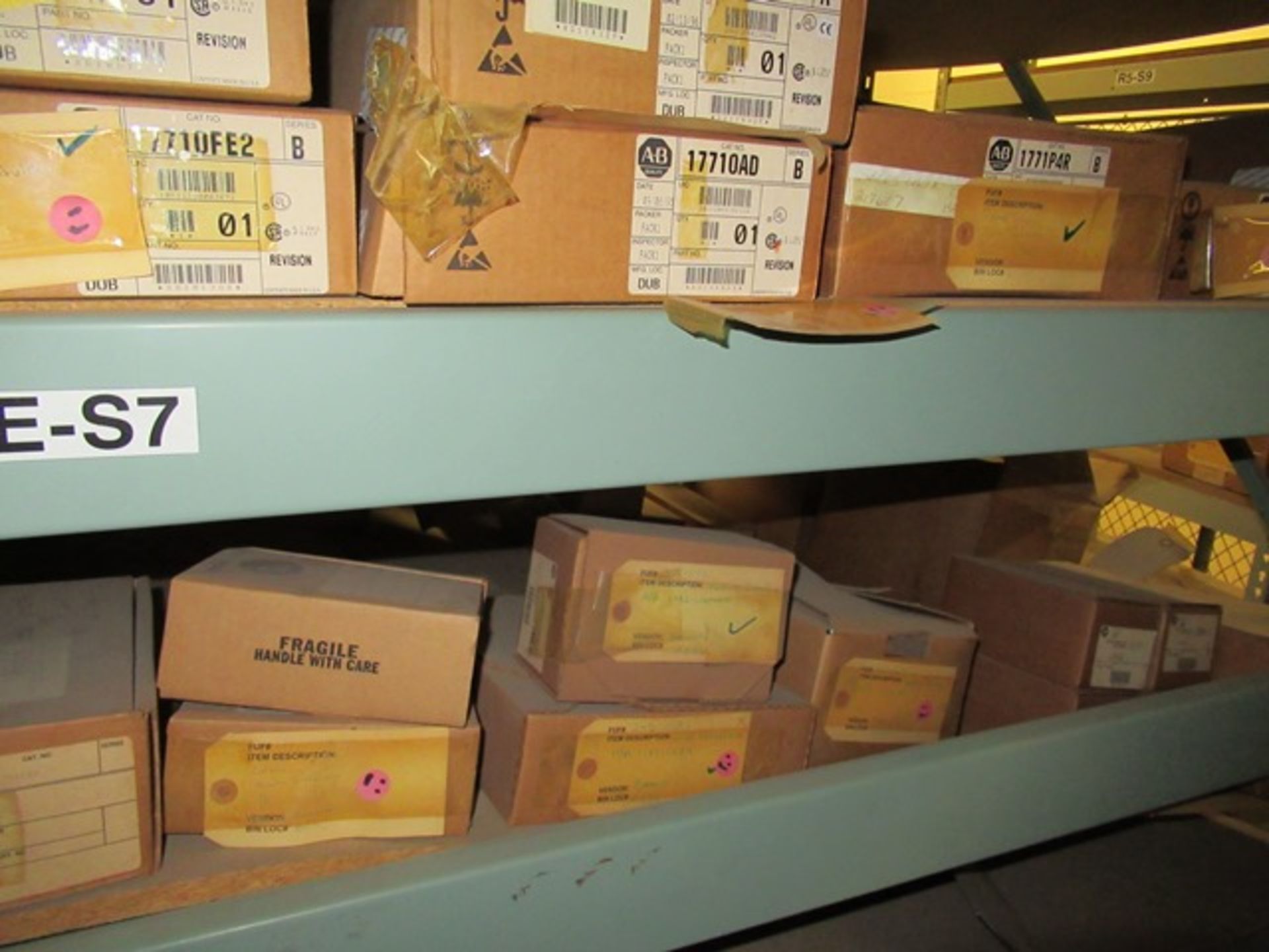 LOT ASST. ALLEN-BRADLEY PARTS, BOARD, DRIVES, CONTROLS, ETC. 1 -SECTION OF RACKING (M-S) - Image 7 of 17