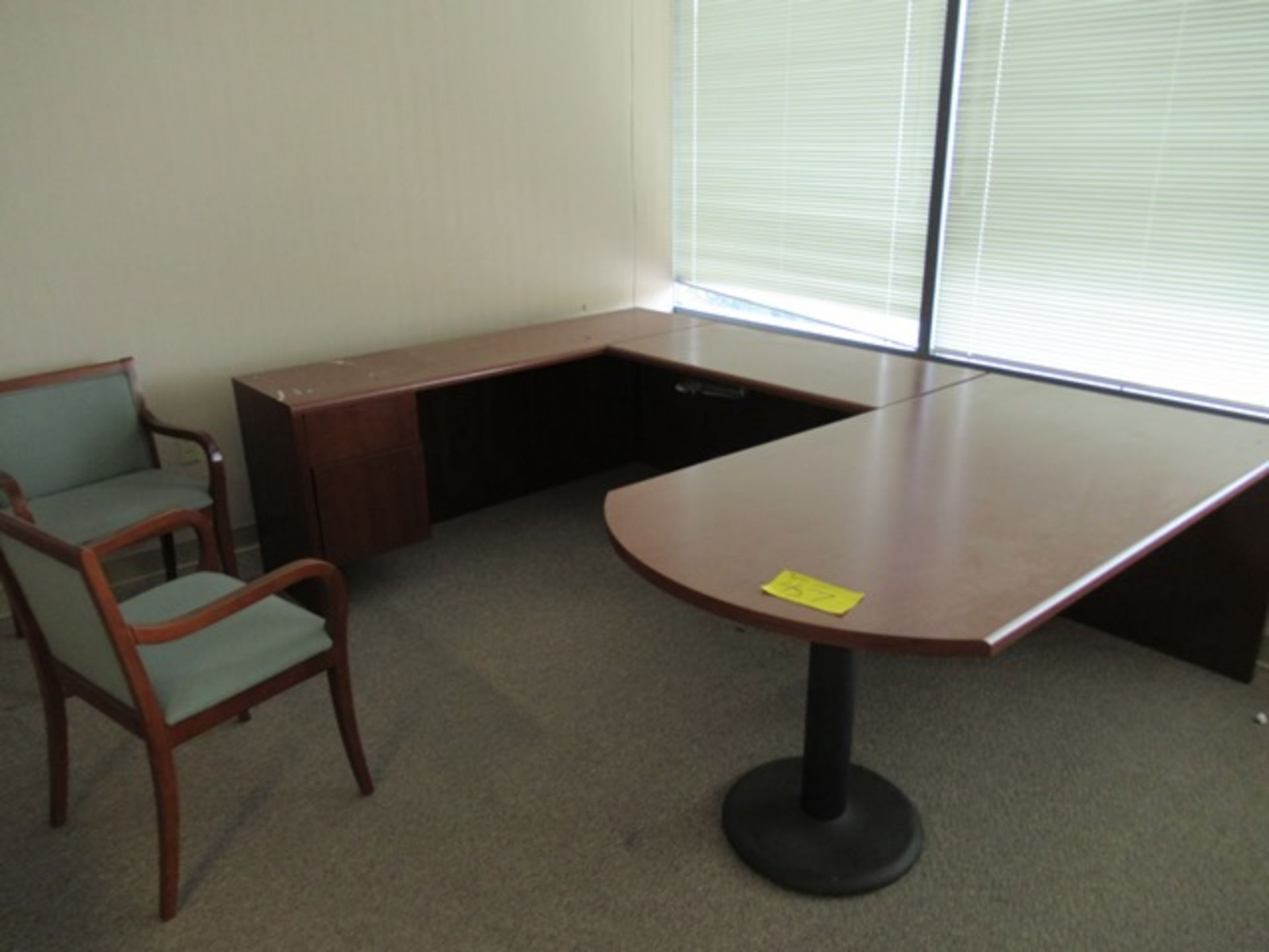LOT CONTENTS OF 2 OFFICES - DESKS, CHAIR, ETC. (MO2NDF)