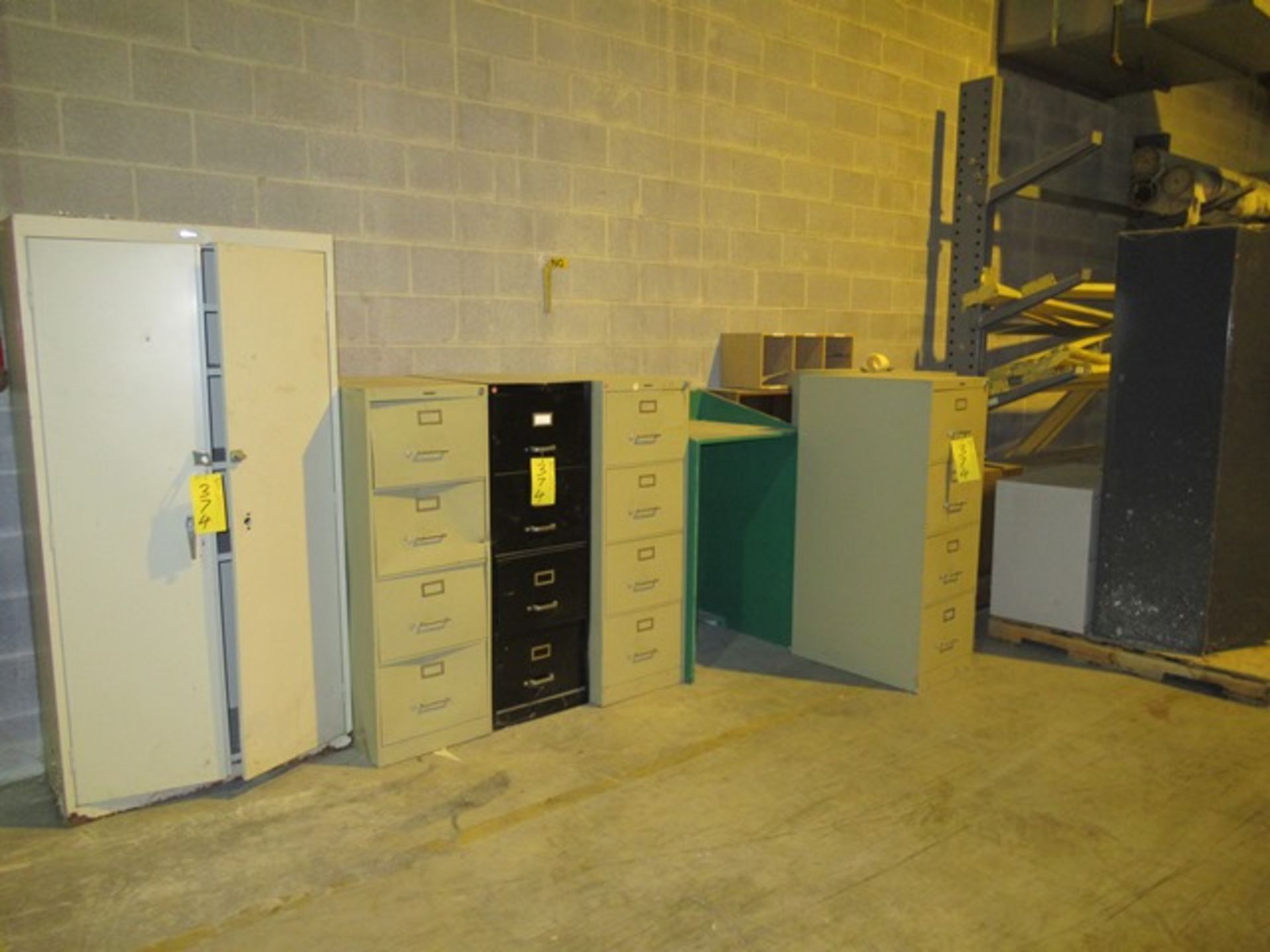 LOT ASST. 2 DR. SUPPLY CABINETS, 4 DR. FILE CABINETS, ETC. (S1STFBB)