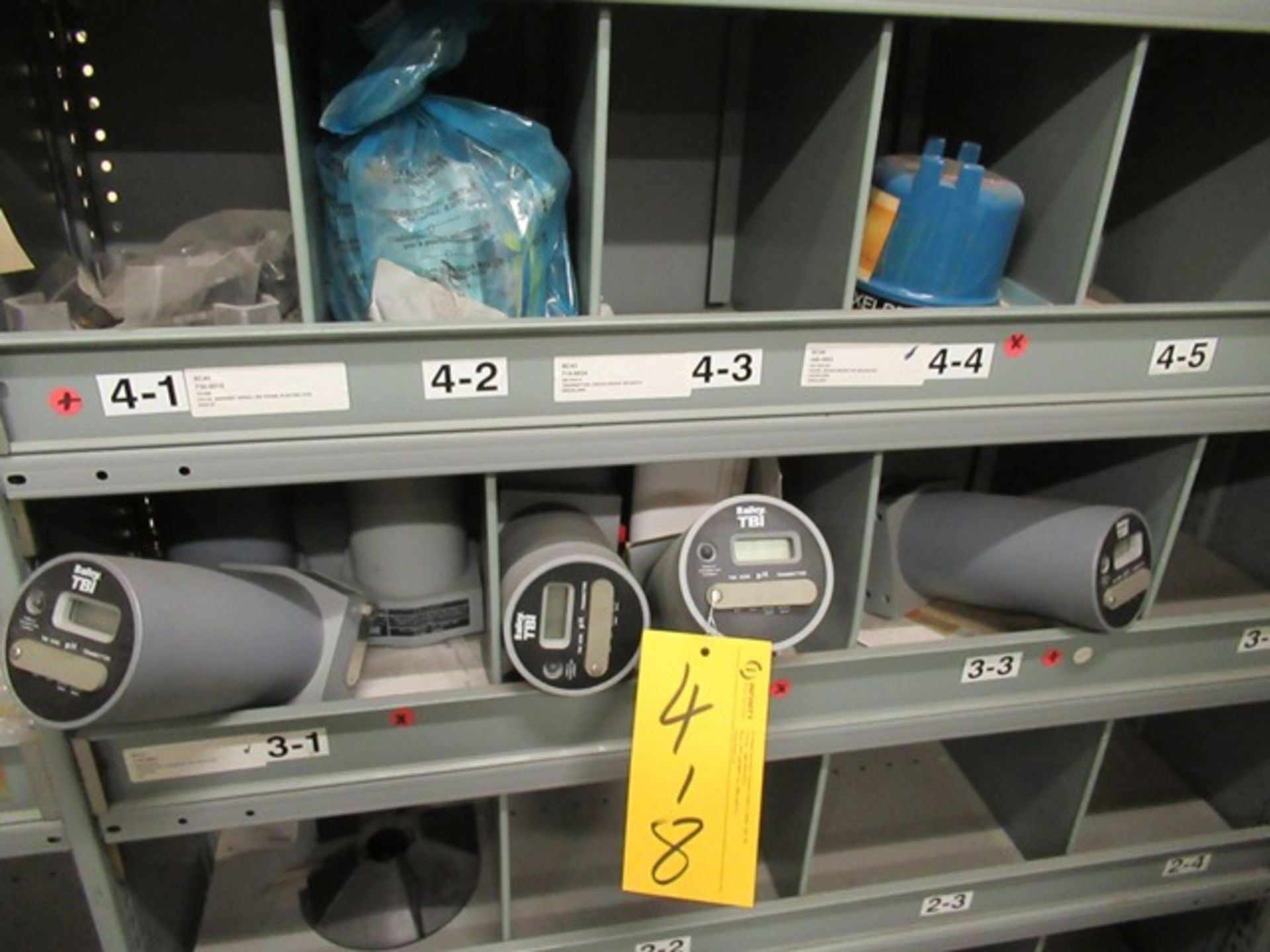 LOT ASST. CLEAVER BROOKS, SULLARI BAILEY PARTS, METERS, FILTERS, ETC. 3 SECTIONS SHELVING (M-S) - Image 2 of 5