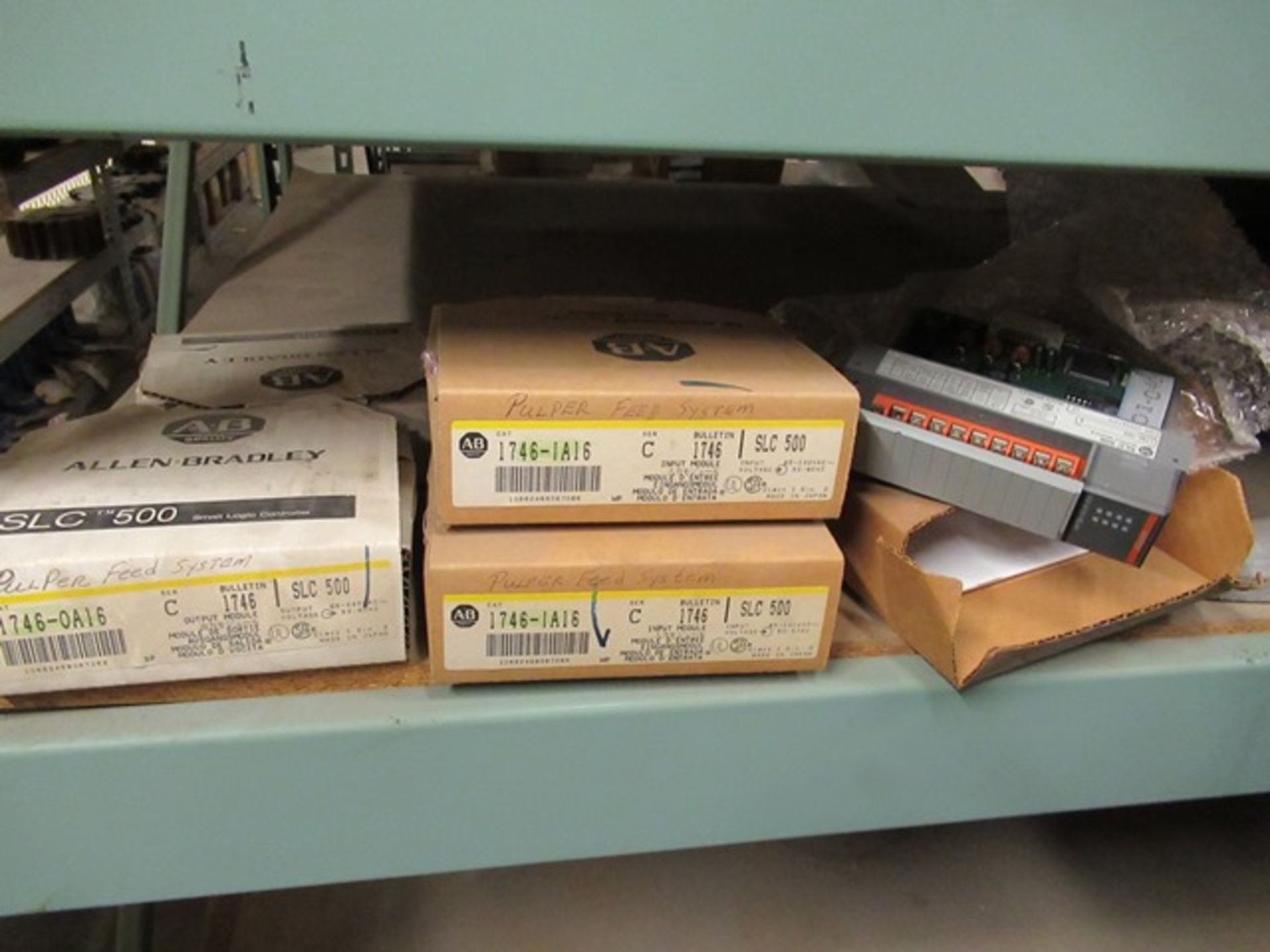 LOT ASST. ALLEN-BRADLEY PARTS, BOARD, DRIVES, CONTROLS, ETC. 1 -SECTION OF RACKING (M-S) - Image 13 of 17