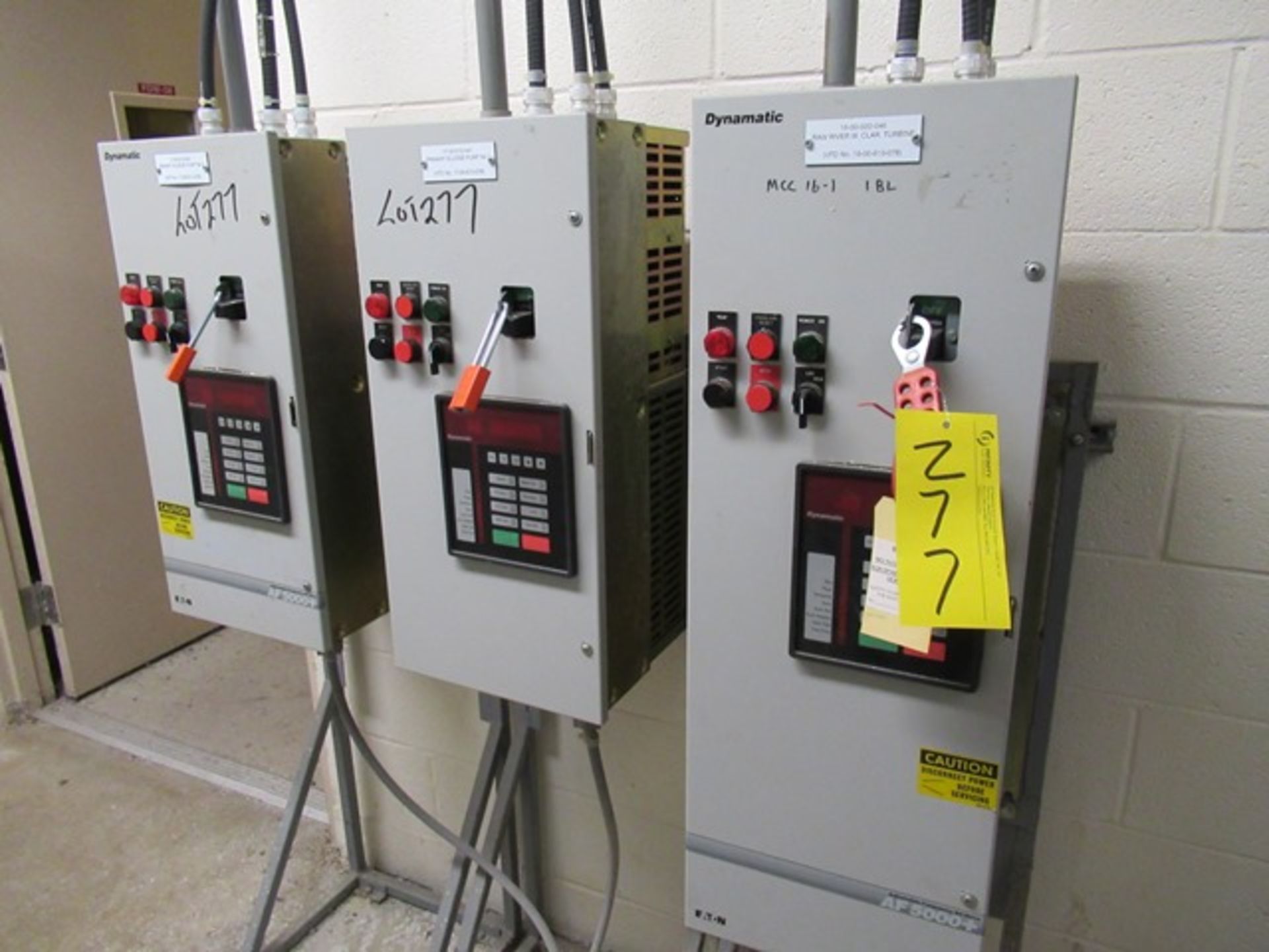 LOT 3 ASST. DYNAMIC AT-5000 ADJUSTABLE FREQUENCY DRIVE PANELS (NO WIRING) (DELAYED DELIVERY) (