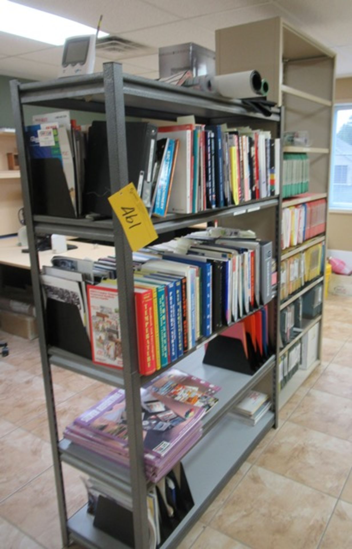 (2) SHELVING UNITS C/W BOOKS