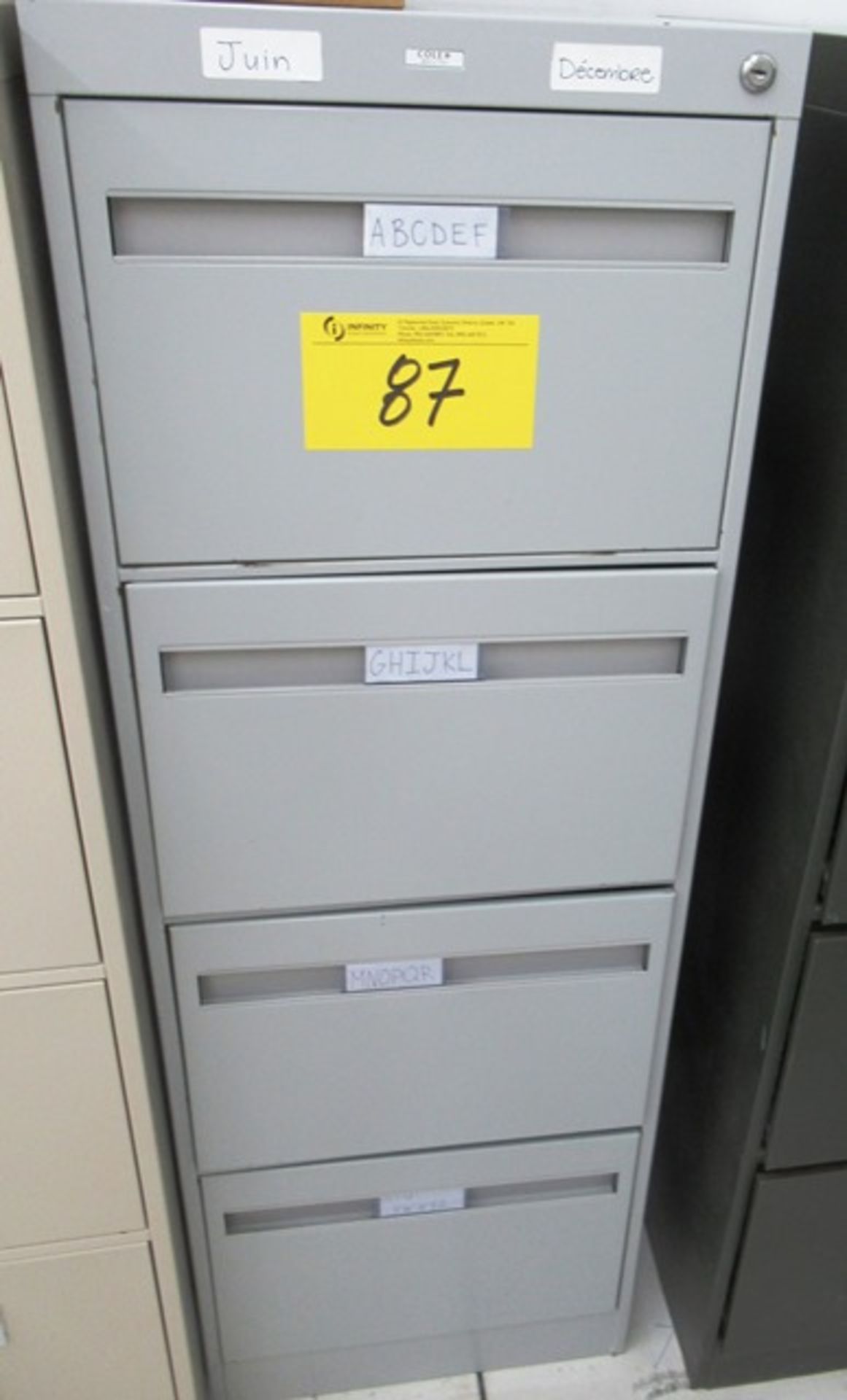 COLE 4 DRAWER FILING CABINET