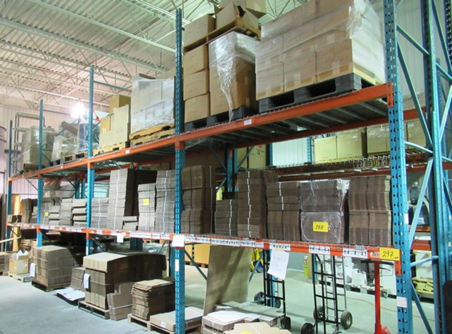 (8) SECTIONS OF PALLET RACKING