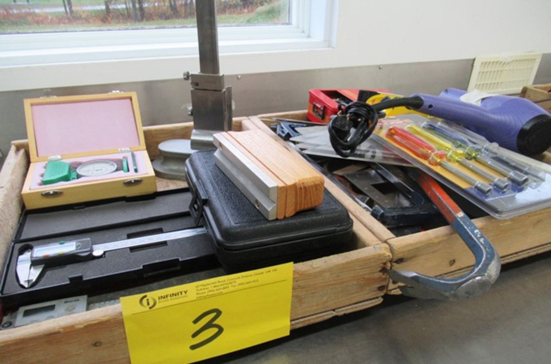 (2) TRAYS OF MEASURING TOOLING & TOOLS