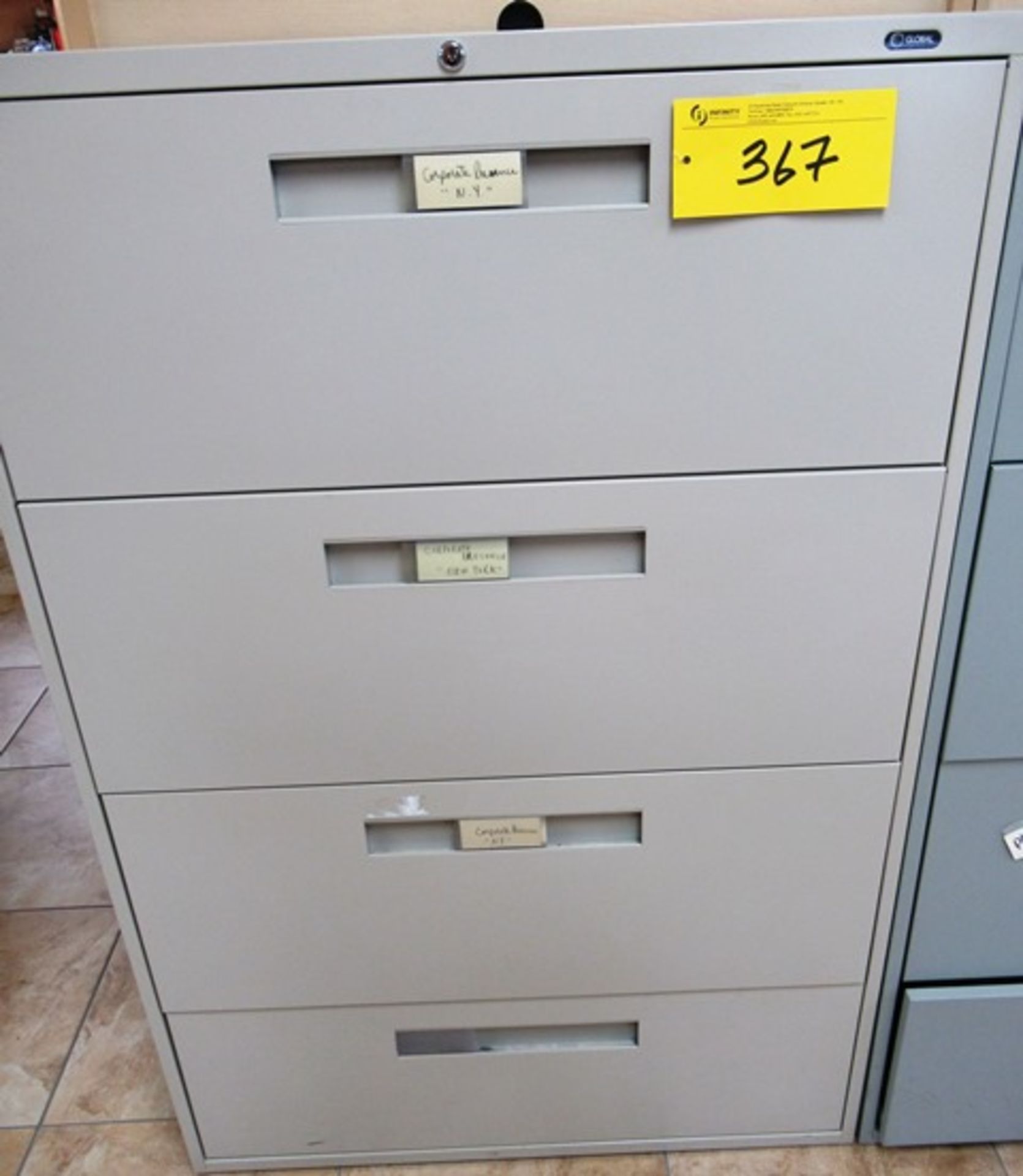 FOUR DRAWER LATERAL FILING CABINET