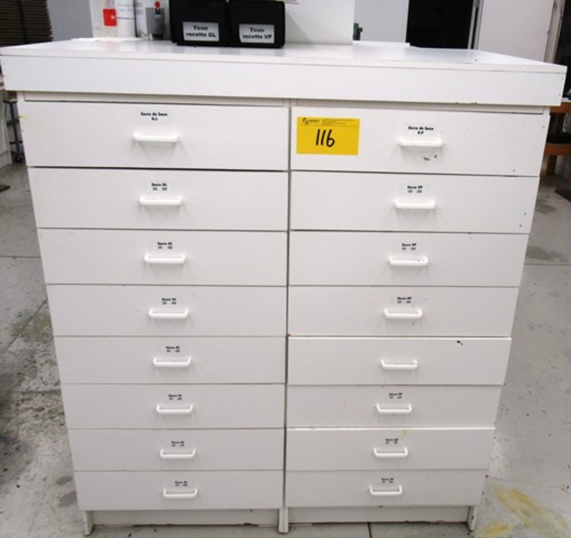 (8) DRAWER STORAGE CABINET C/W CONTENTS