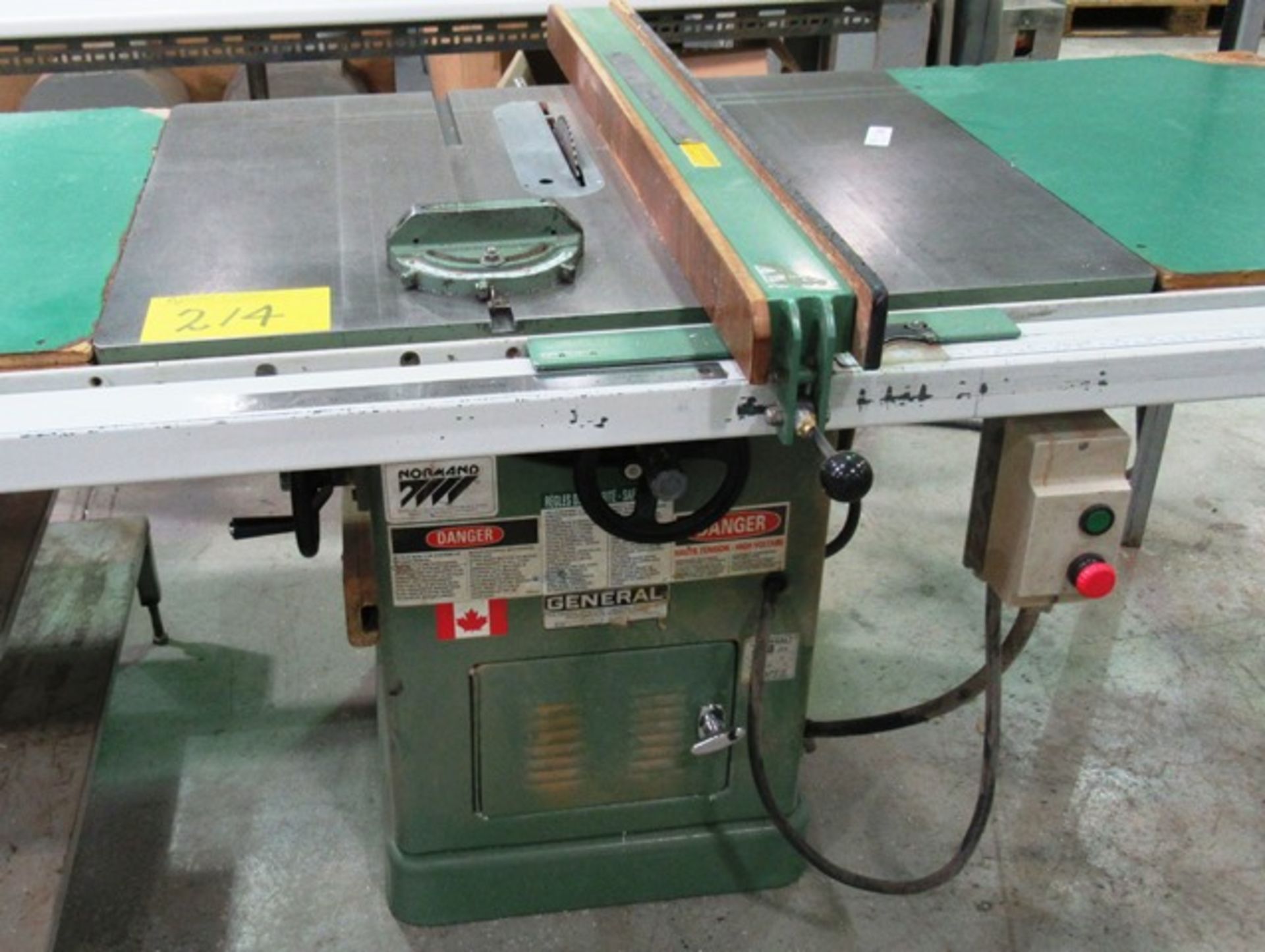 GENERAL MODEL 350 TABLE SAW C/W QUICK FENCE