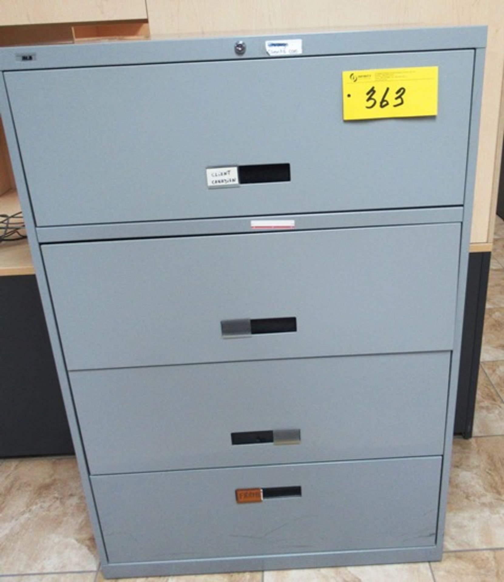 FOUR DRAWER LATERAL FILING CABINET
