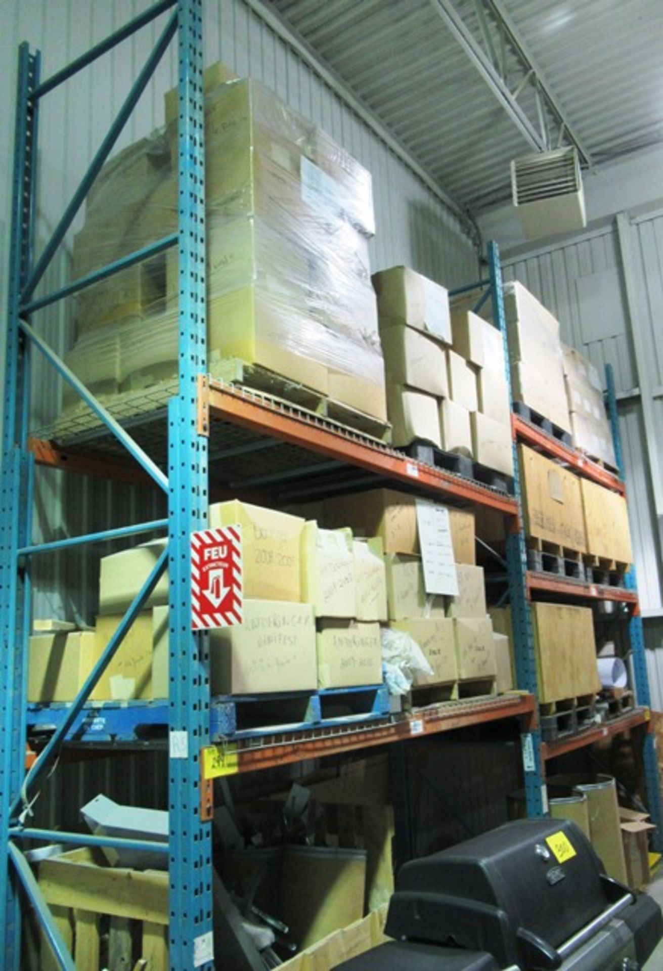 (5) SECTIONS OF PALLET RACKING