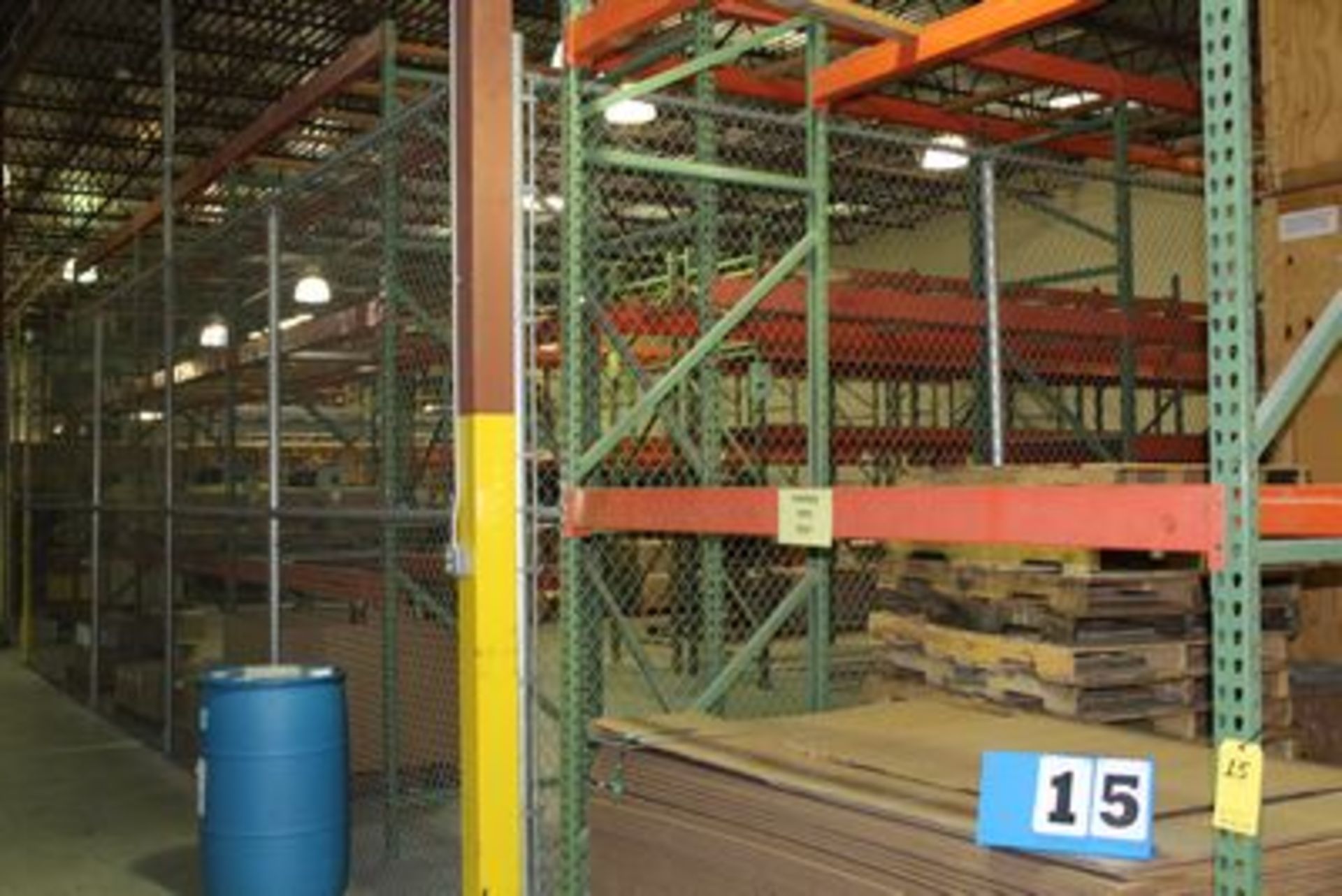 PALLET RACK SECTIONS, 12' X 42" UPRIGHTS, 8' CROSS BEAMS