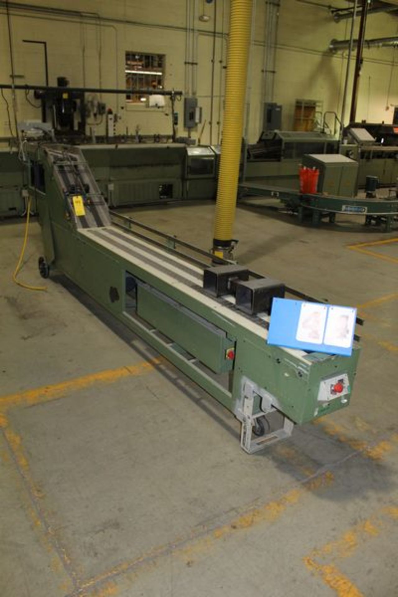 FAEUILTAULT MDL 3000 SB MAGAZINE FEEDER, 16' L FEEDER W/ STAINLESS STEEL ROLL TOP CONVEYOR &