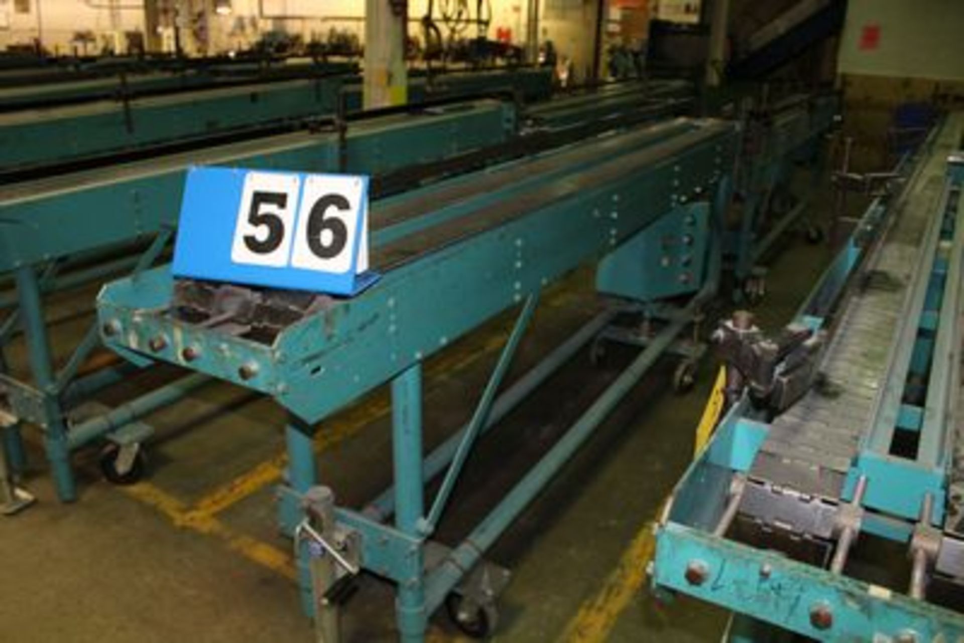 MCCAIN SADDLESTICH BUNDLE FEEDERS, 10' FEEDER EA W/ RUBBER ROLL TOP CONVEYOR, 1997