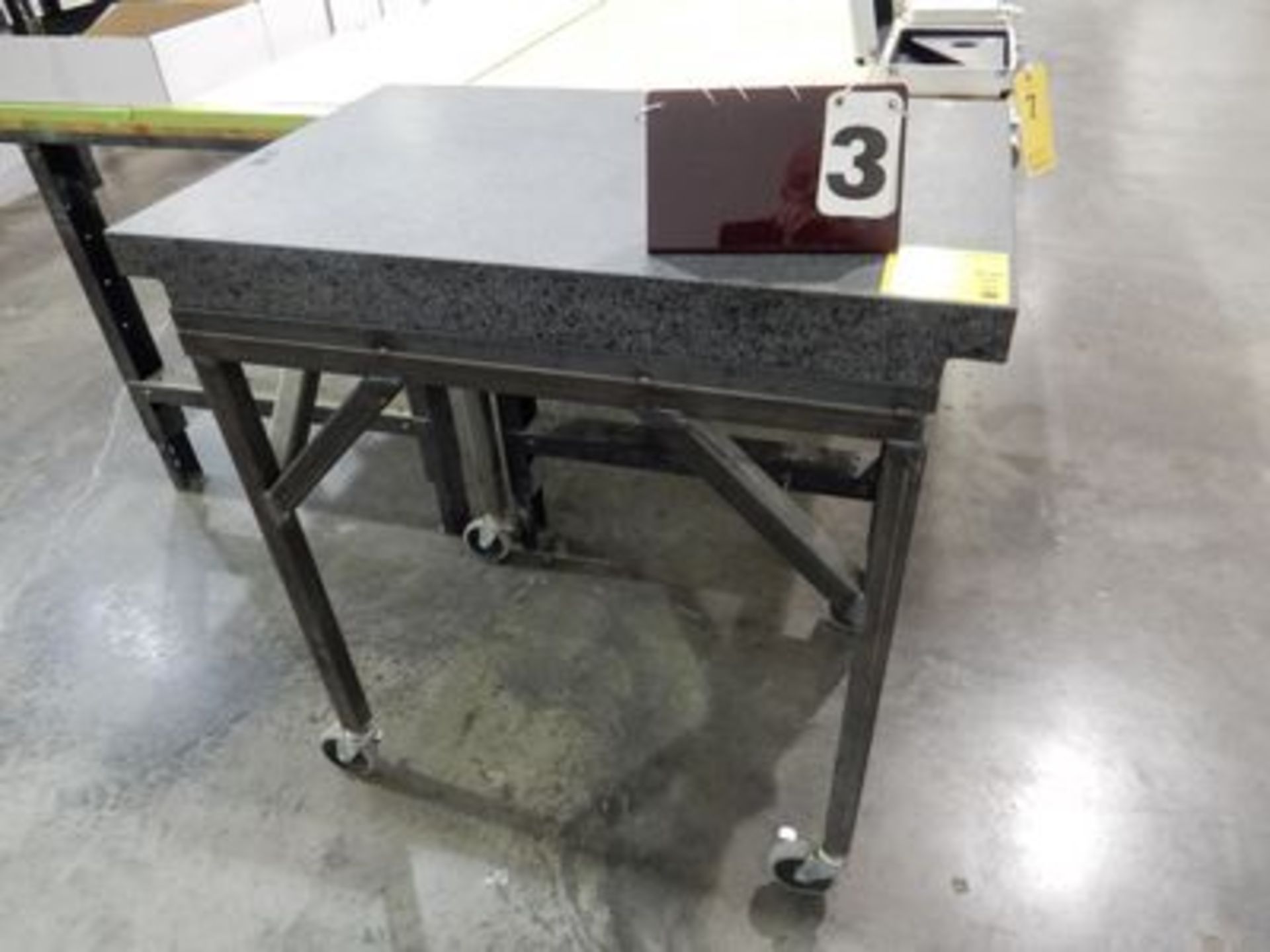 GRANITE SURFACE PLATE, 24" X 36" W/ STAND