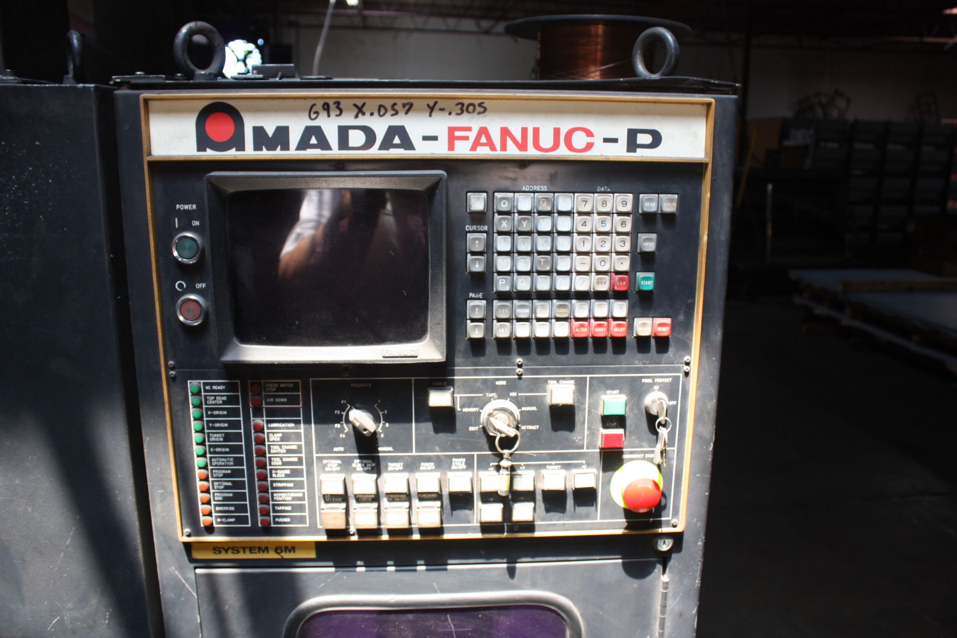 1985 Amada Pega 344 30 Ton Turret Punch w/ Fanuc-P Control - Image 4 of 6