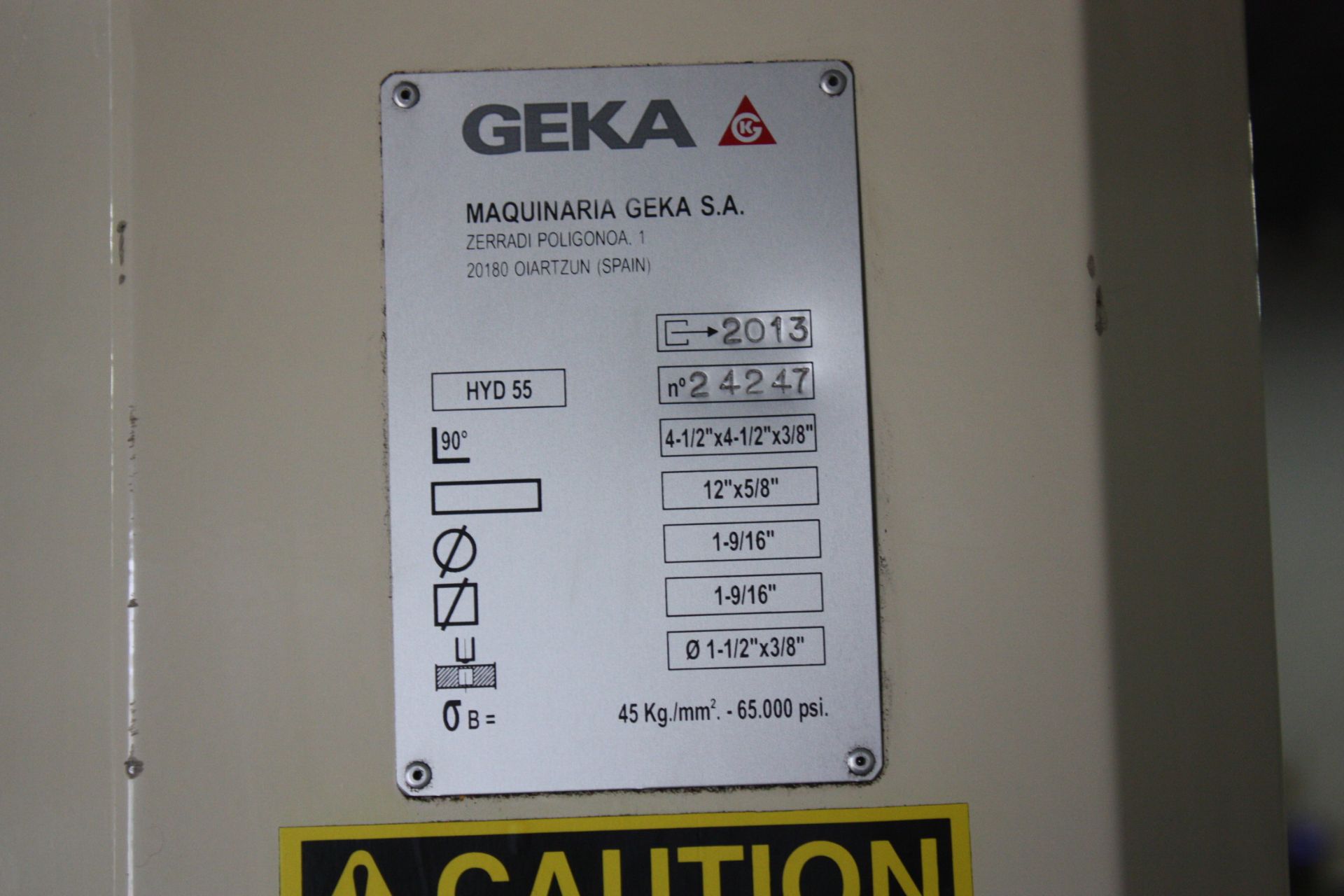 GEKA 55 TON IRON WORKER - Image 6 of 10