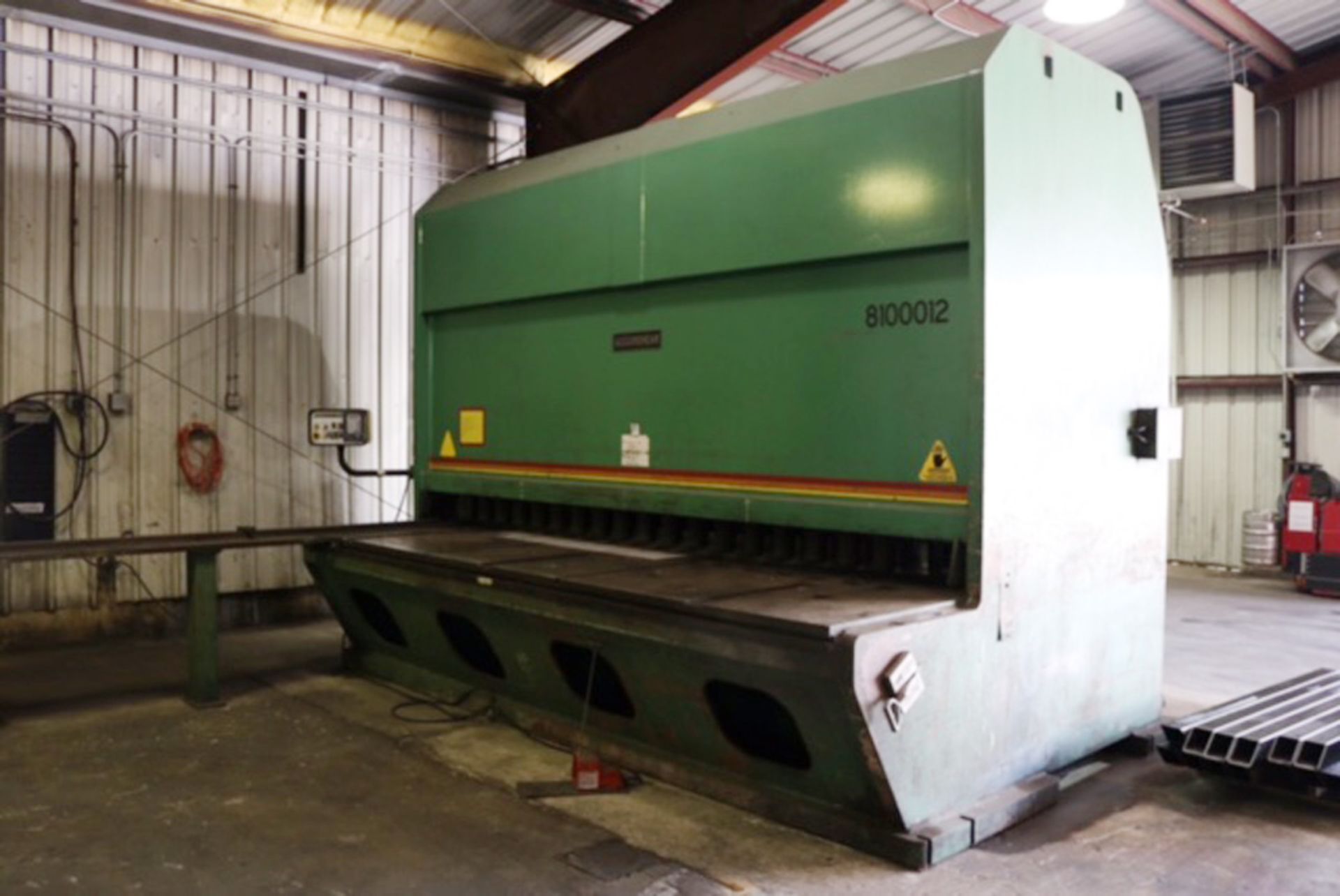 ACCURSHEAR HYDRAULIC POWER SHEAR, MDL 8100012, YEAR: 1999, ACCURSHEAR SC2 PROGRAMMABLE FRONT - Image 2 of 7