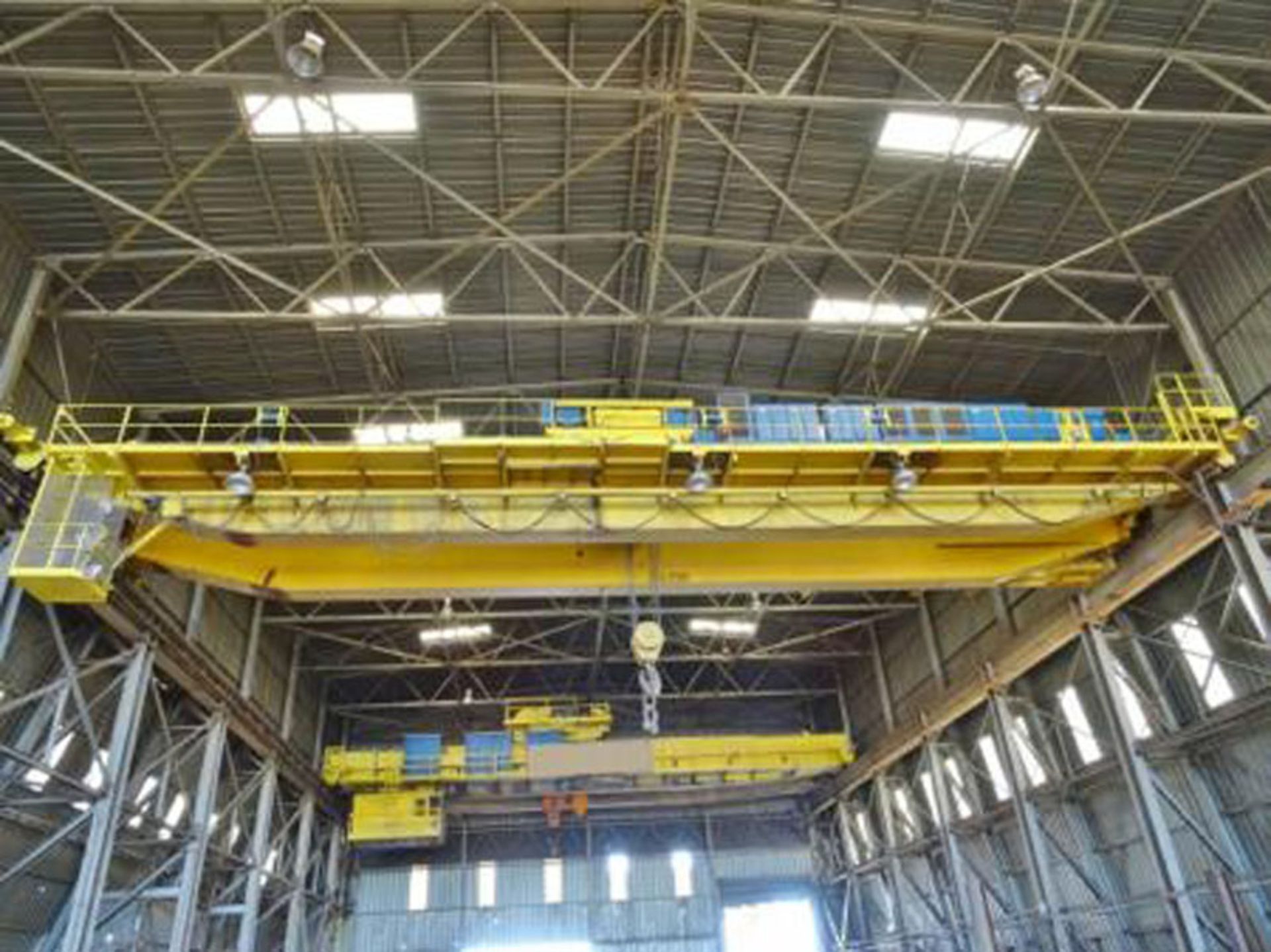 60 Ton Ton P & H Double Girder Top Running Bridge Crane