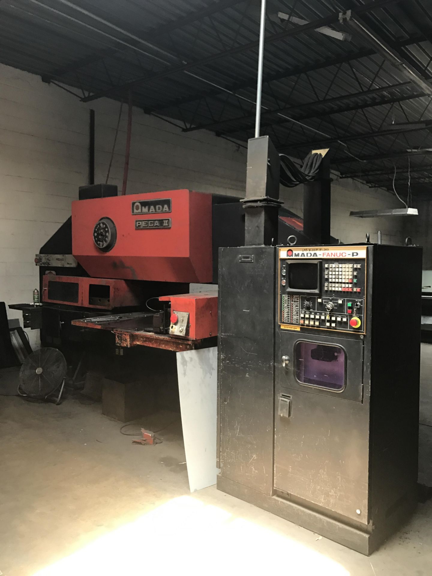 1985 Amada Pega 344 30 Ton Turret Punch w/ Fanuc-P Control - Image 6 of 6