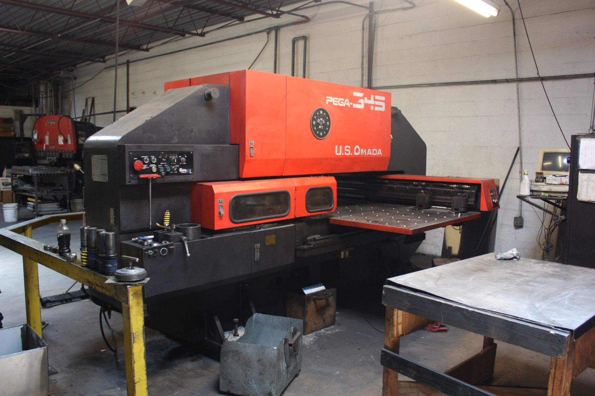 1989 Amada Pega 345 30 Ton Turret Punch w/ Amadan-04P-C Control