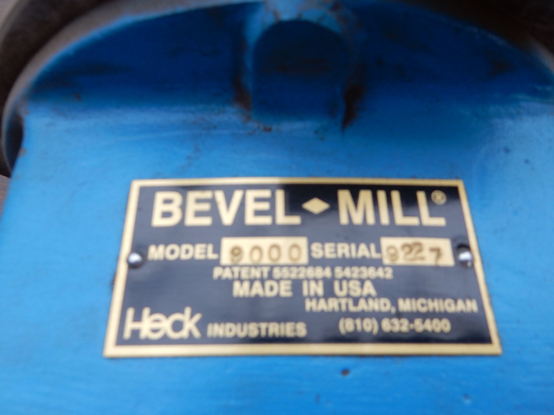 HECK BEVEL MILL MDL:9000 - Image 3 of 3