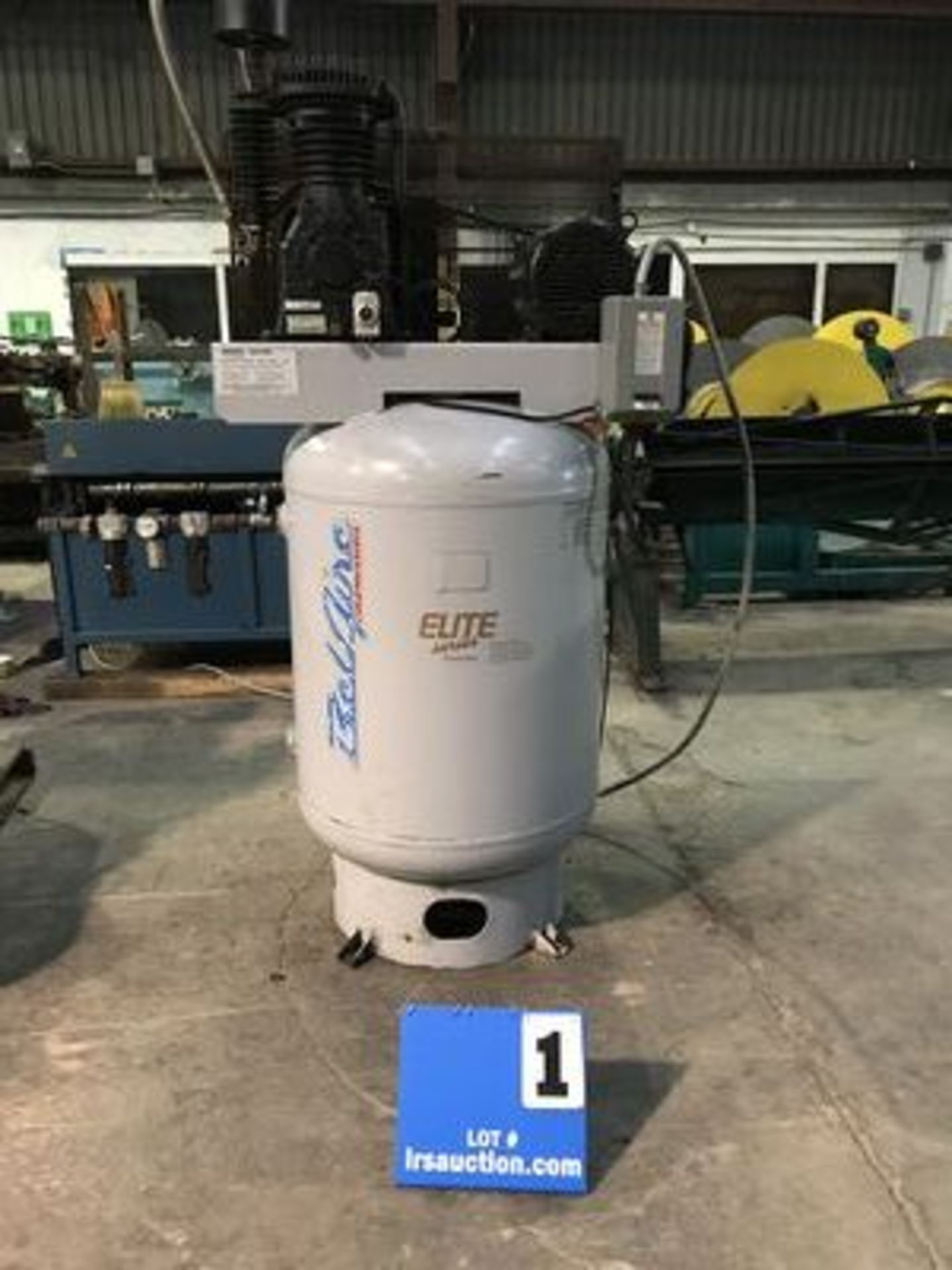 BELAIR AIR COMPRESSOR. 120 GALLON TANK, 175 PSI MAX, 10 HP, 230/460 3PH