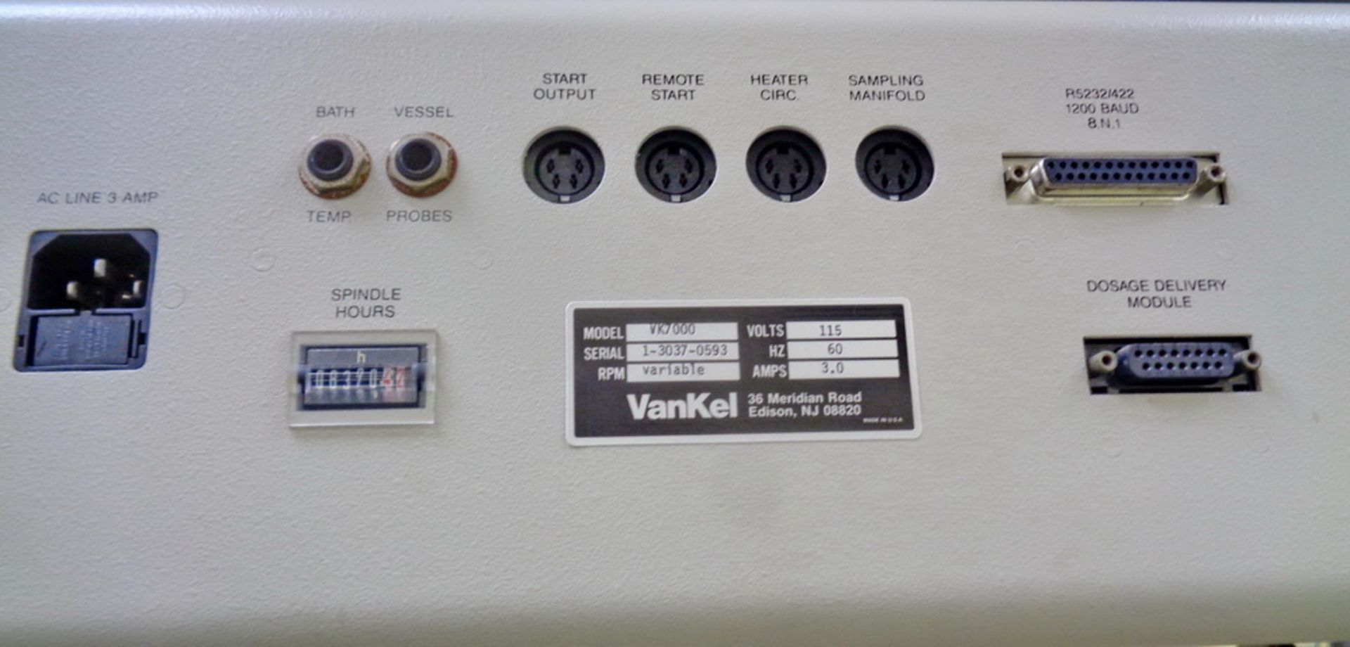 Vankel Dissolution System, with (2) Vankel 6 Spindle Dissolution Systems, Model VK7000 - Image 4 of 7