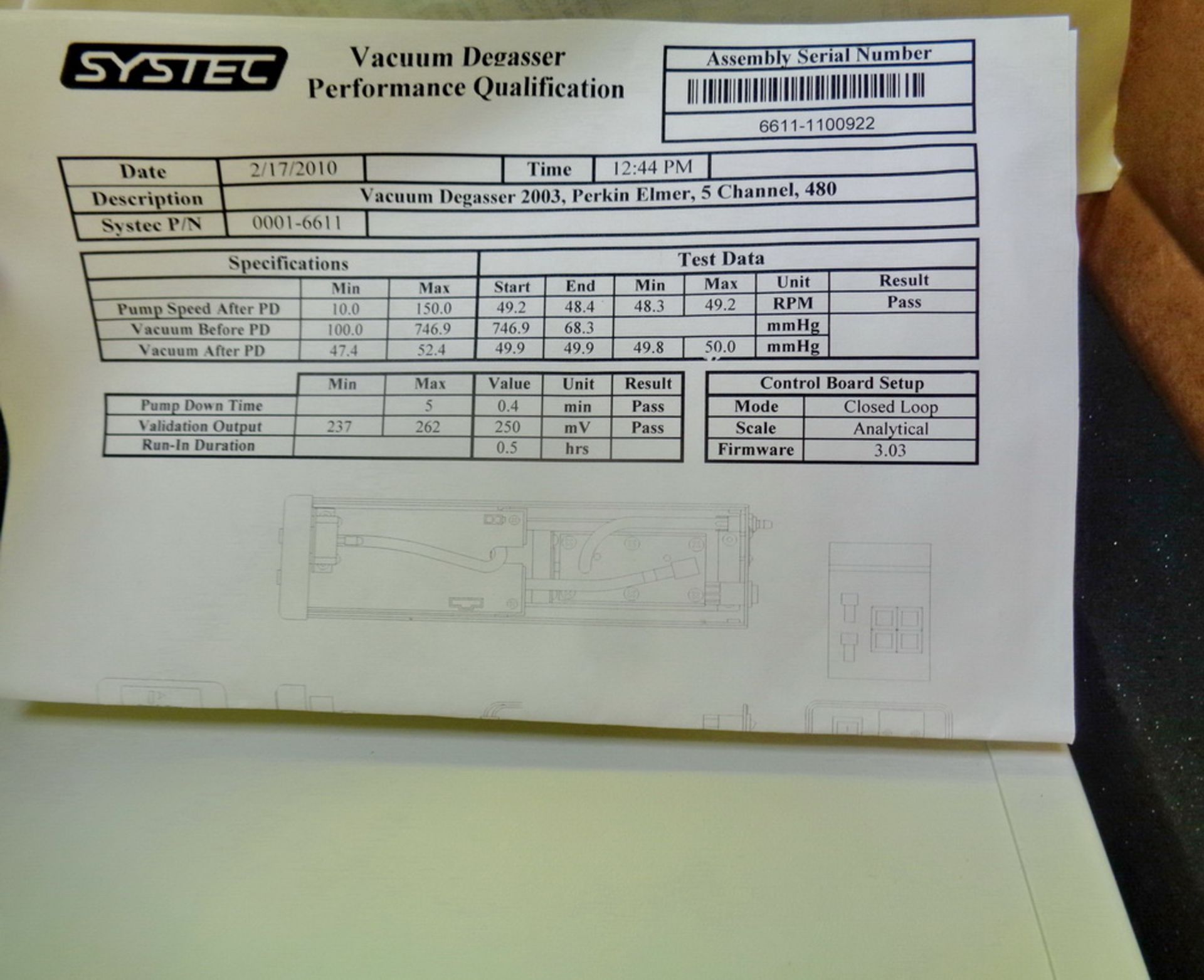 Lot of 2 Boxes, each with an Unused Perkin Elmer Vacuum Degasser - Image 2 of 3