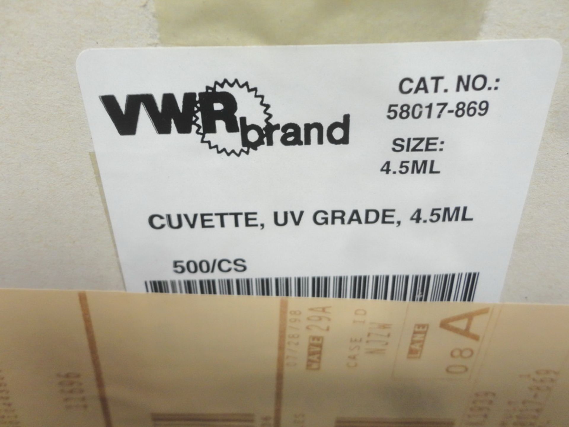 (2) Boxes of unused VWR 4.5 ml cuvettes, 5 cuvettes per box - Image 2 of 2