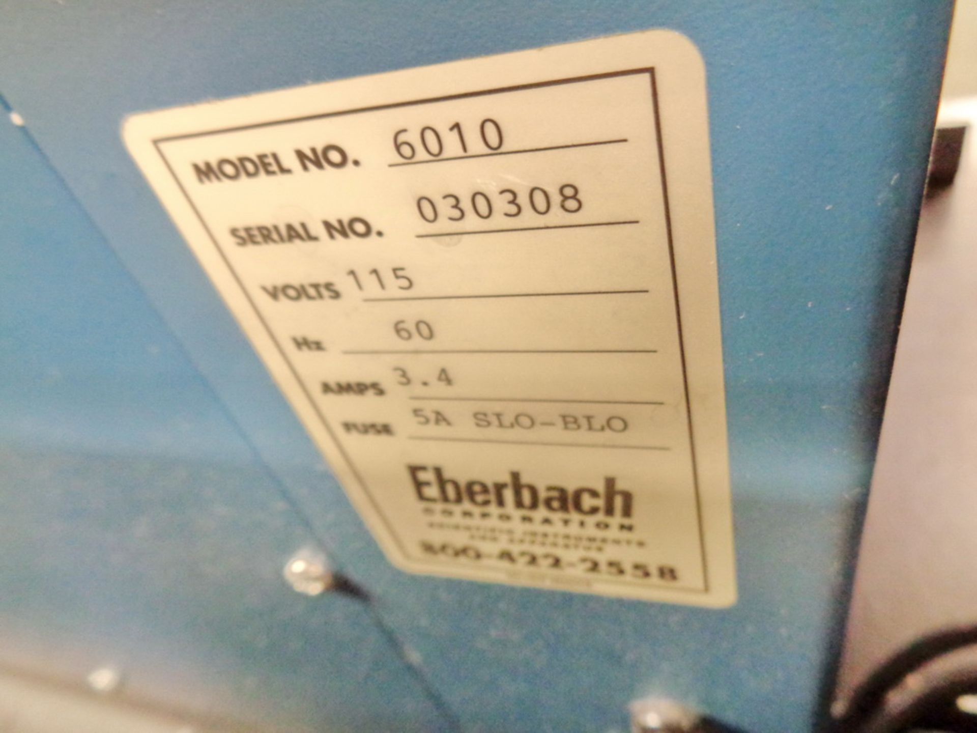 Ebenbach Glassware Shaker, Model 6010, S/N 030308 - Image 2 of 2