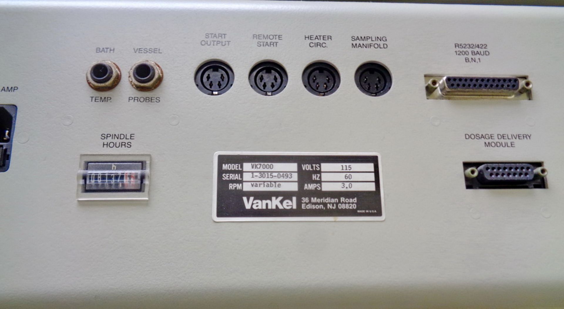 Vankel Dissolution System, with (2) Vankel 6 Spindle Dissolution Systems, Model VK7000 - Image 5 of 7