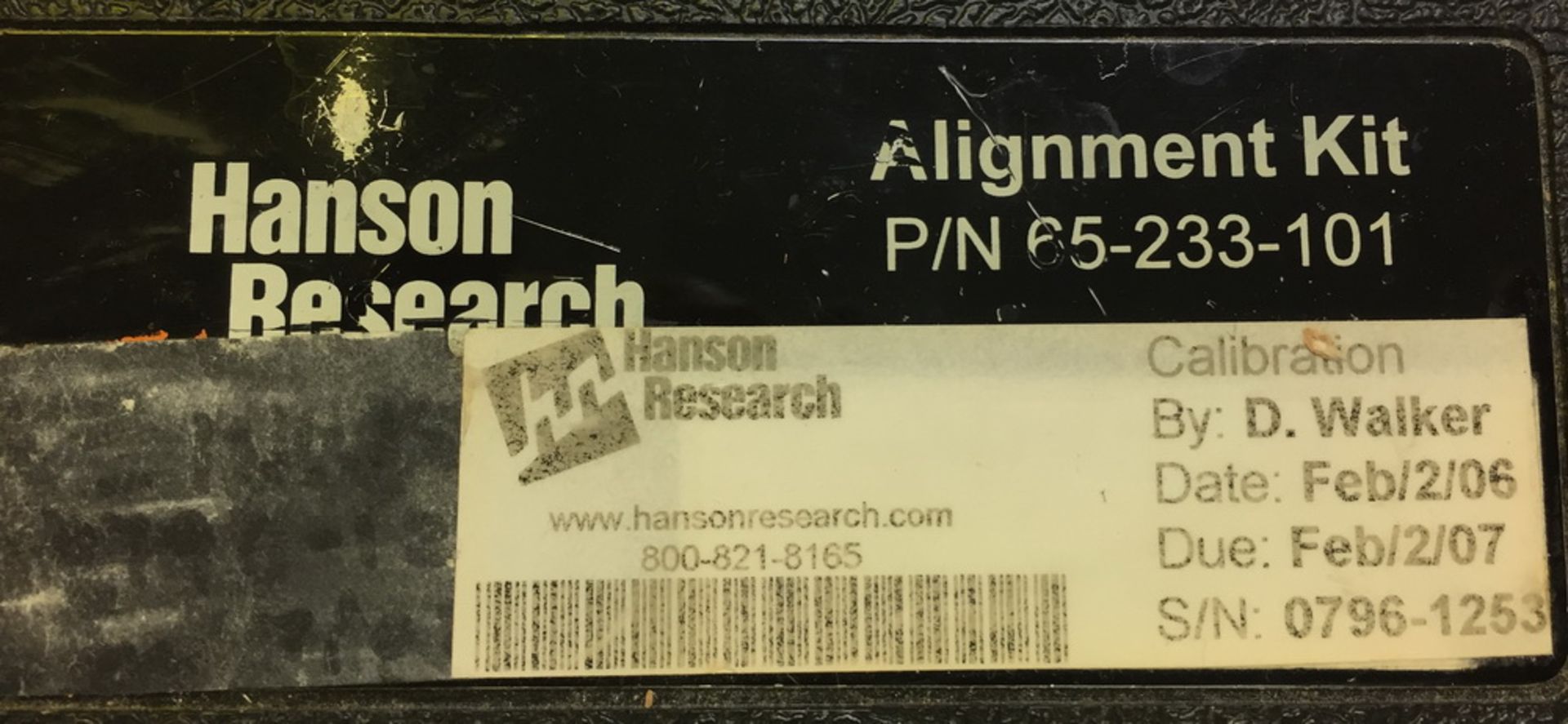 Hanson Alignment Kit, S/N 65-233-101 - Image 2 of 2