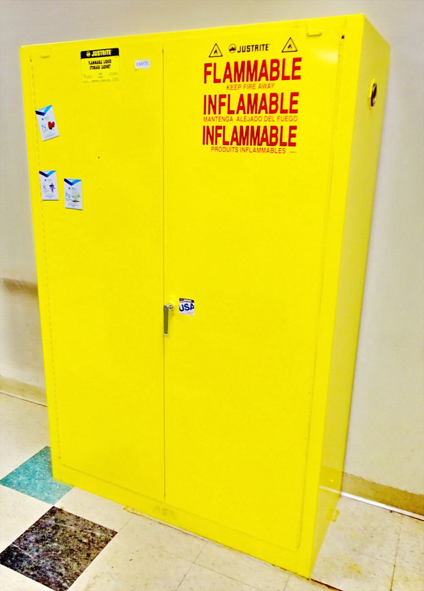 Justrite Flammable Storage Cabinet, 45 gallon