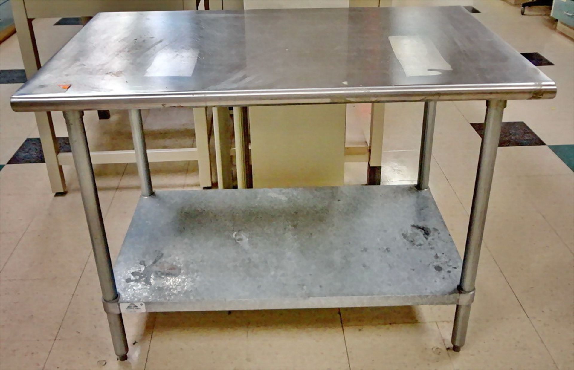 Stainless Steel Table, 30" x 48" (contents not included)