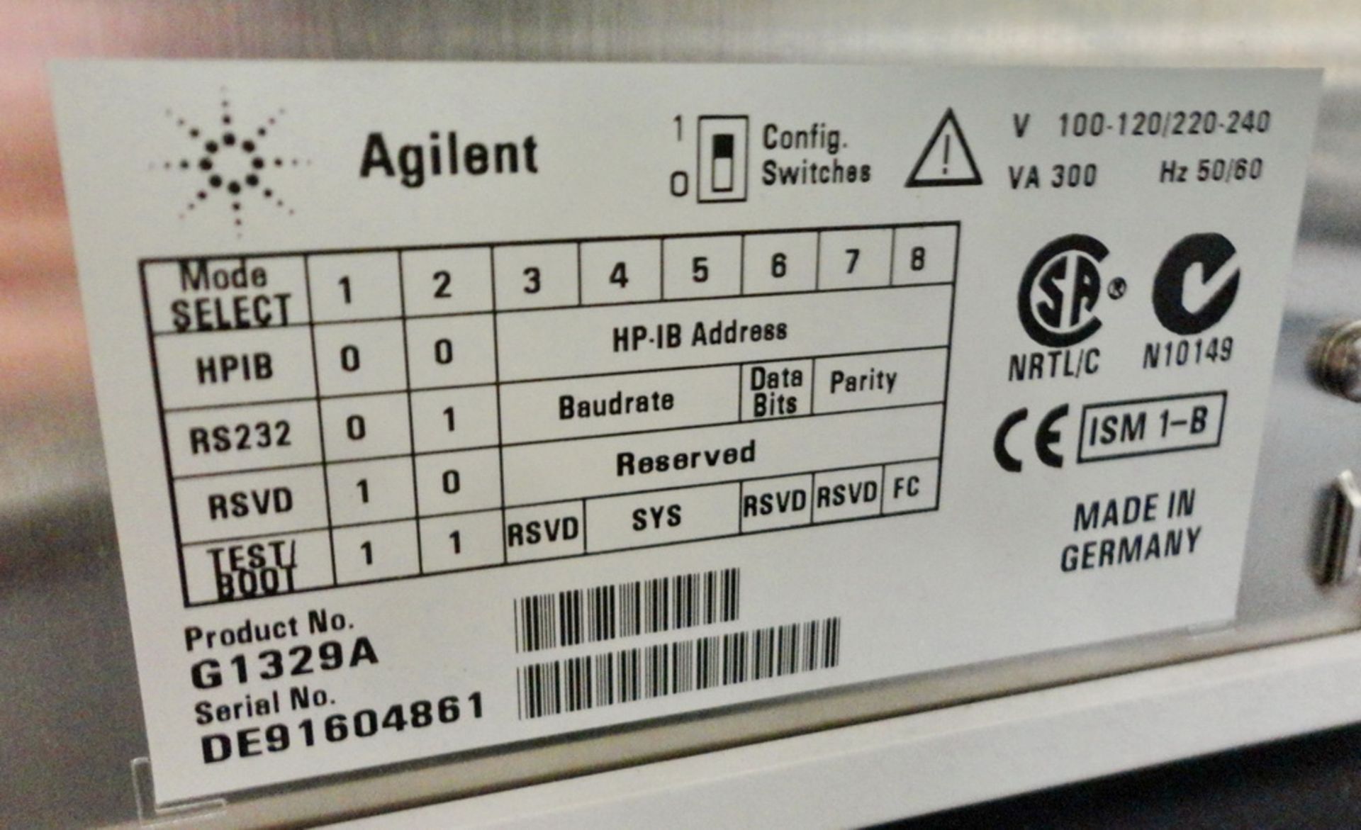 Agilent 1100 Series HPLC System, 7 component - Image 10 of 13