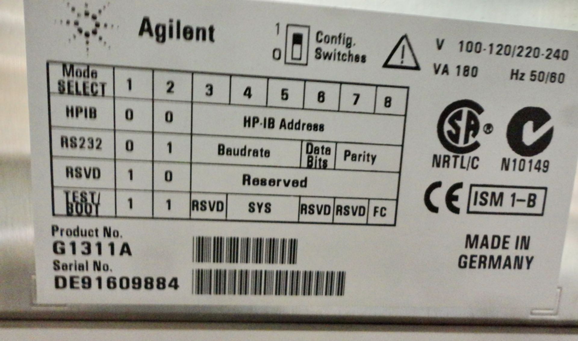 Agilent 1100 Series HPLC System, 7 component - Image 12 of 13